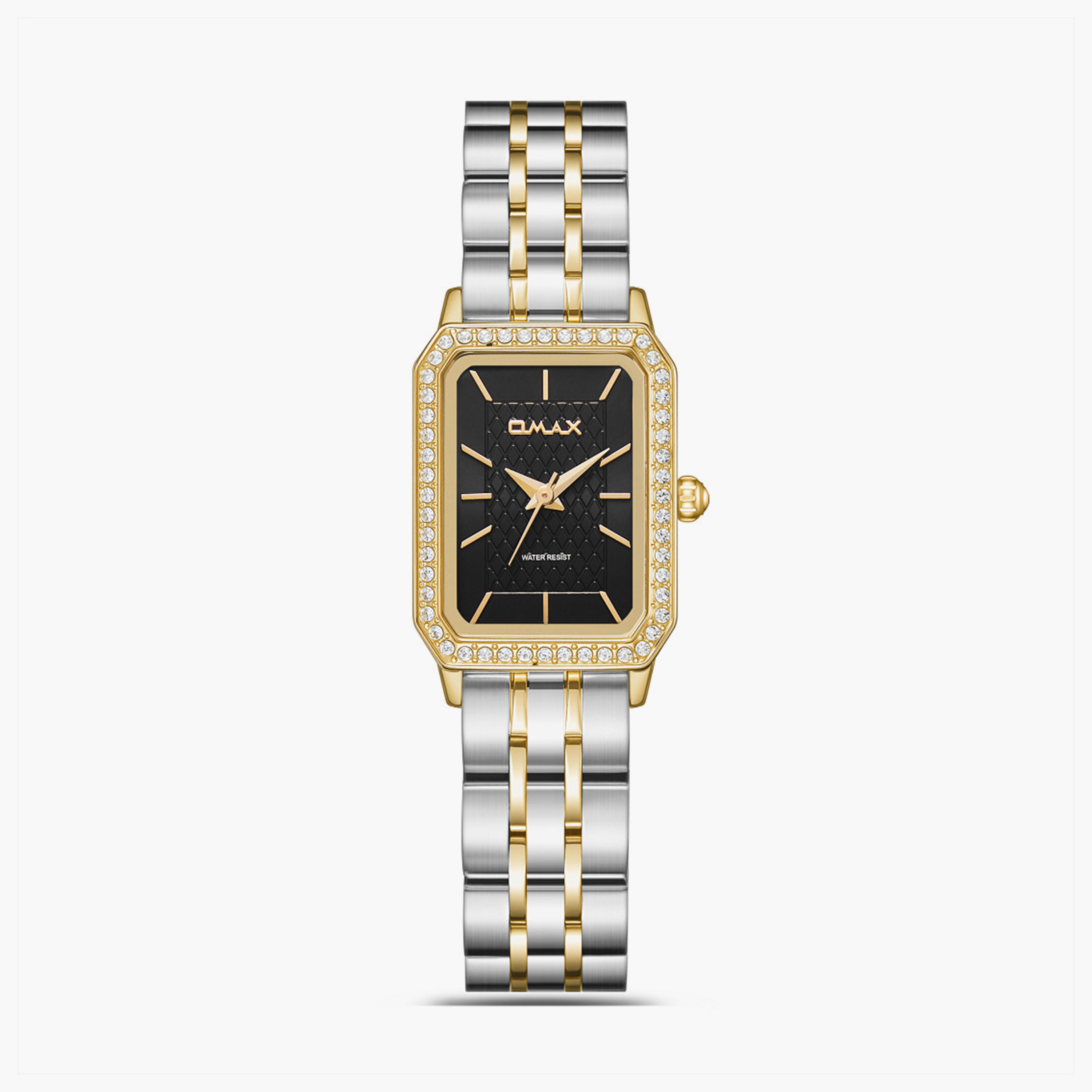 Omax Women's 30MM Dual Tone Analog Metal Strap Watch | SQ-BS004T2II-women-watchesandjewellery-watches-image-1