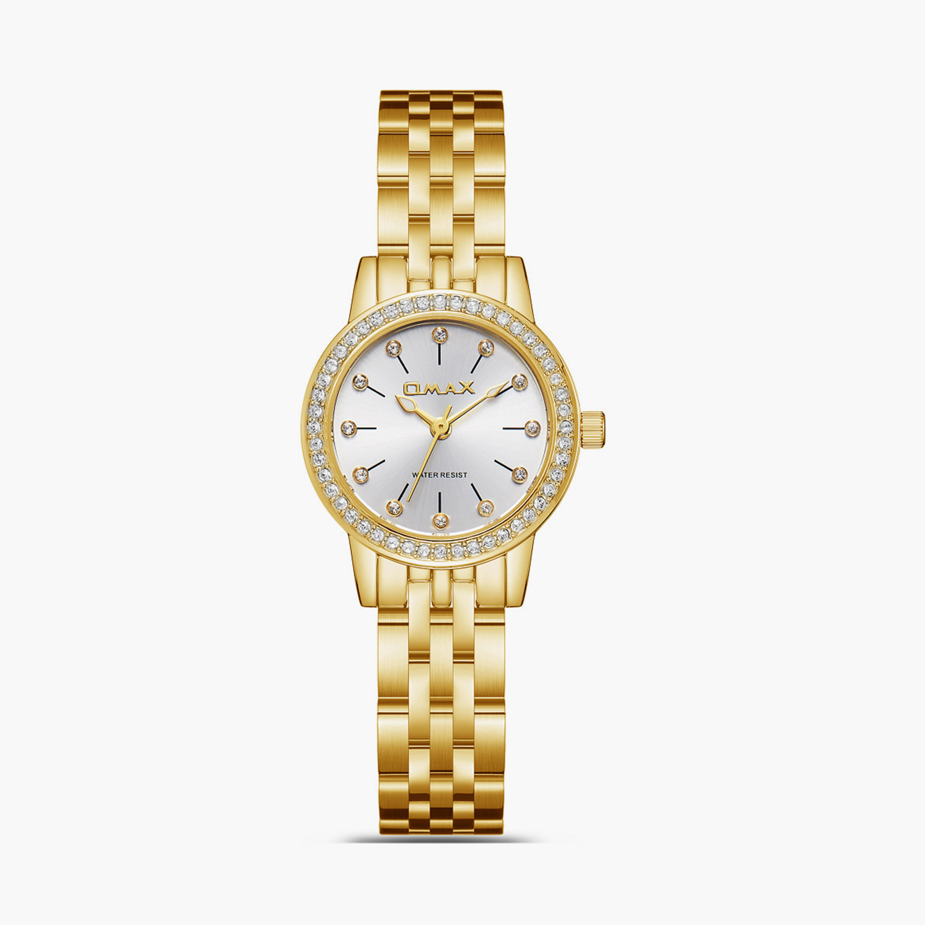 Omax Women's 26MM Gold Analog Metal Strap Watch | SQ-BS006G31S-women-watchesandjewellery-watches-image-1