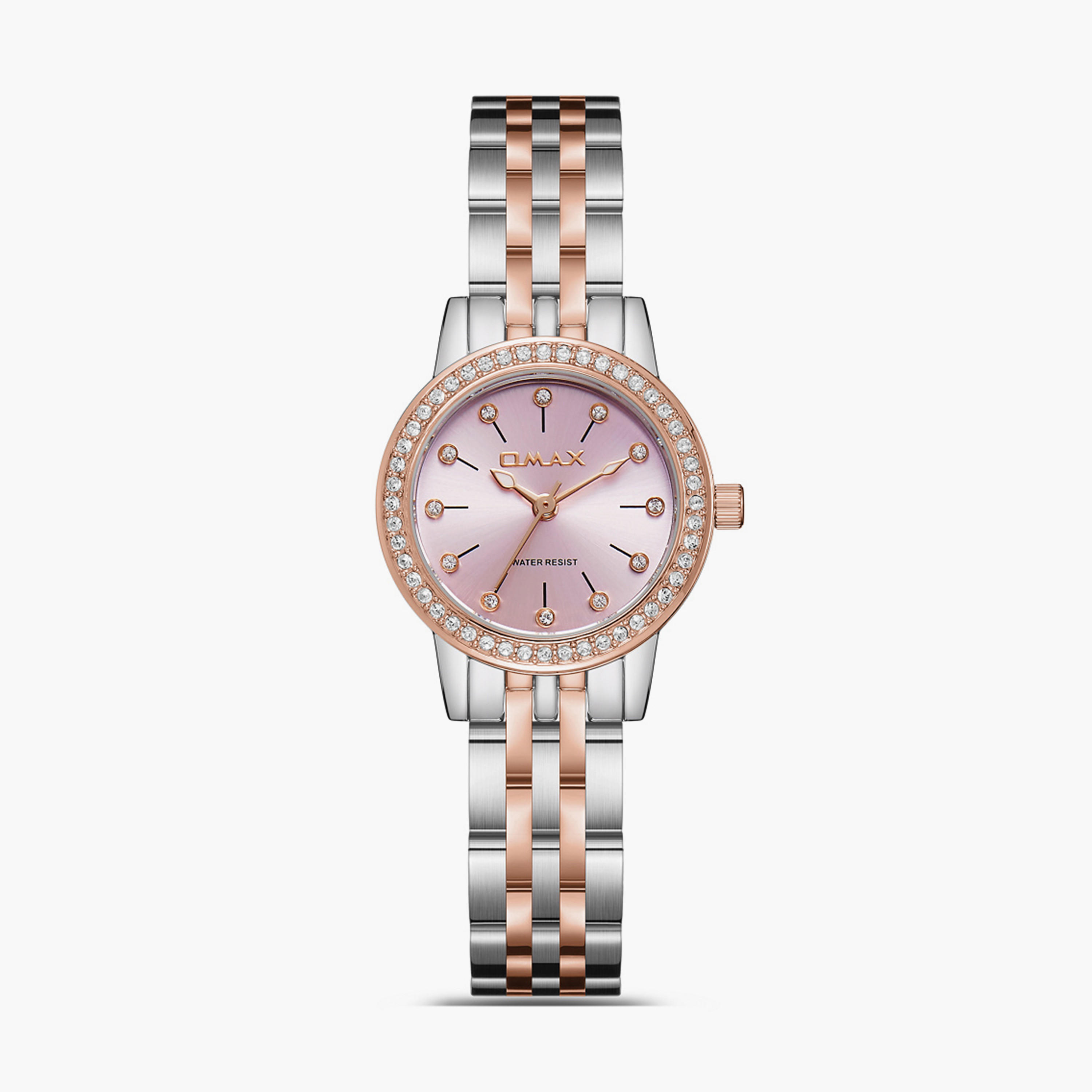 أوماكس- ساعة تناظرية   للنساء  سوار معدني  لون ذهبي   26مم | SQ-BS006CUSS-women-watchesandjewellery-watches-image-1
