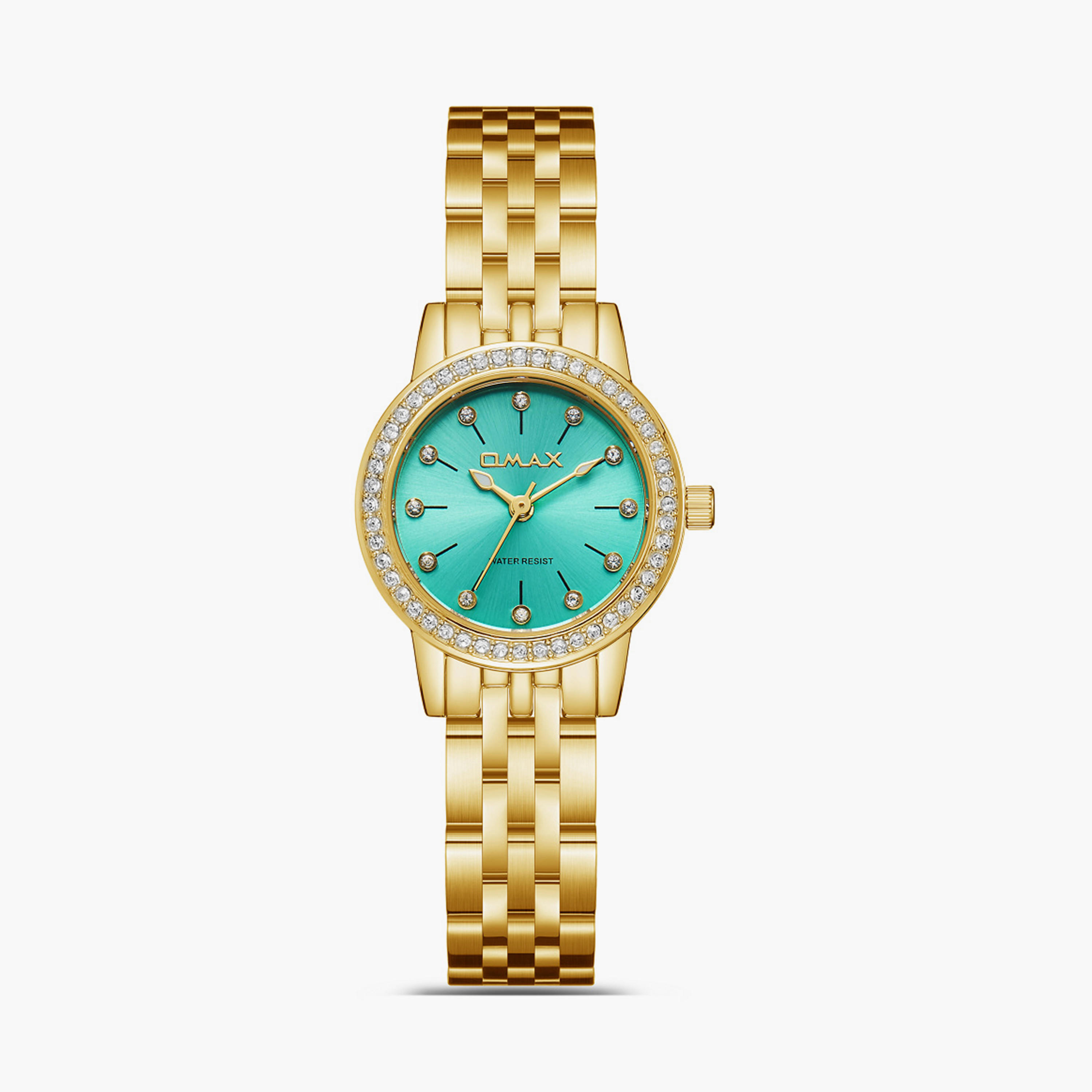 Omax Women's 26MM Gold Analog Metal Strap Watch | SQ-BS006GT1S-women-watchesandjewellery-watches-image-1