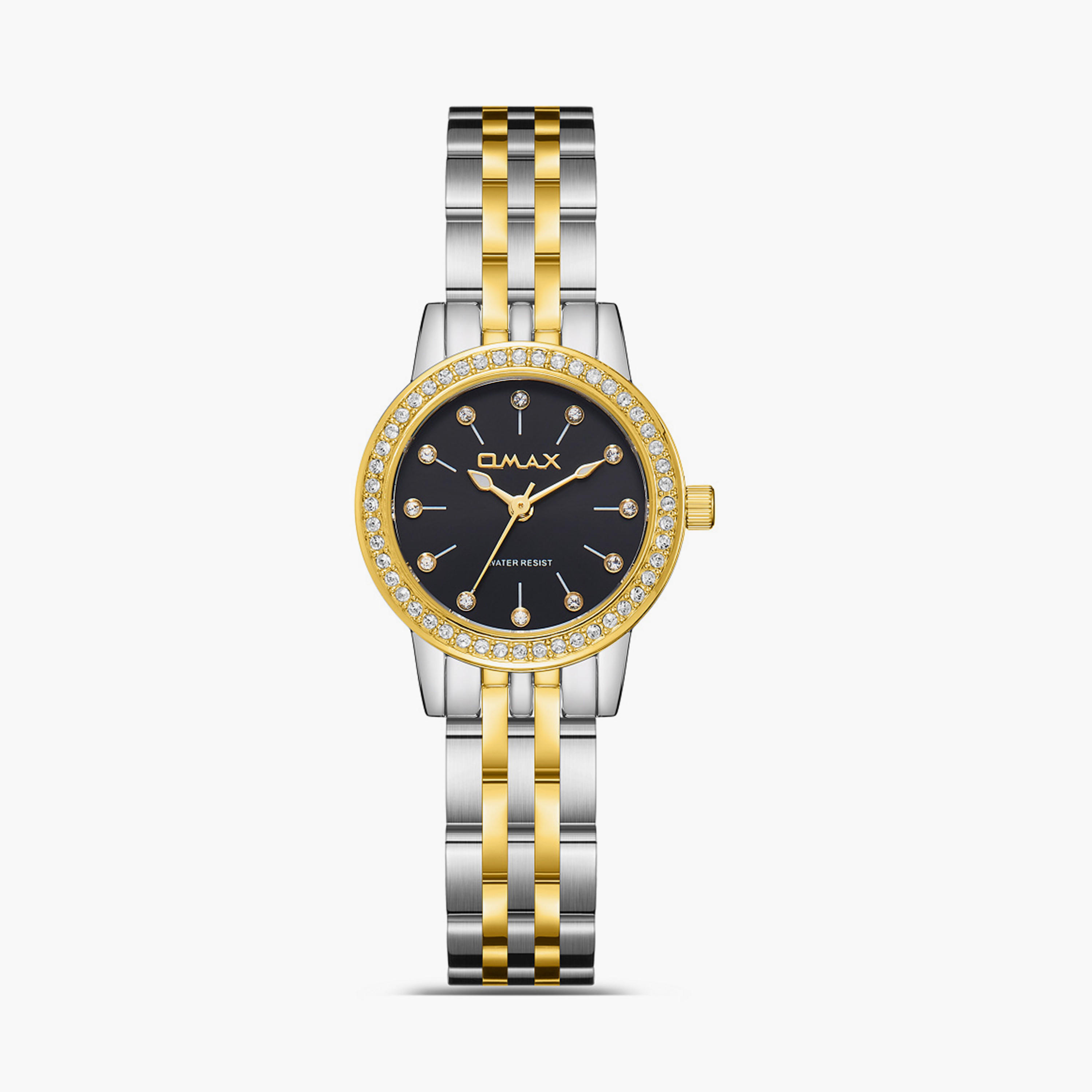 Omax Women's 26MM Gold Analog Metal Strap Watch | SQ-BS006GD1S-women-watchesandjewellery-watches-image-1