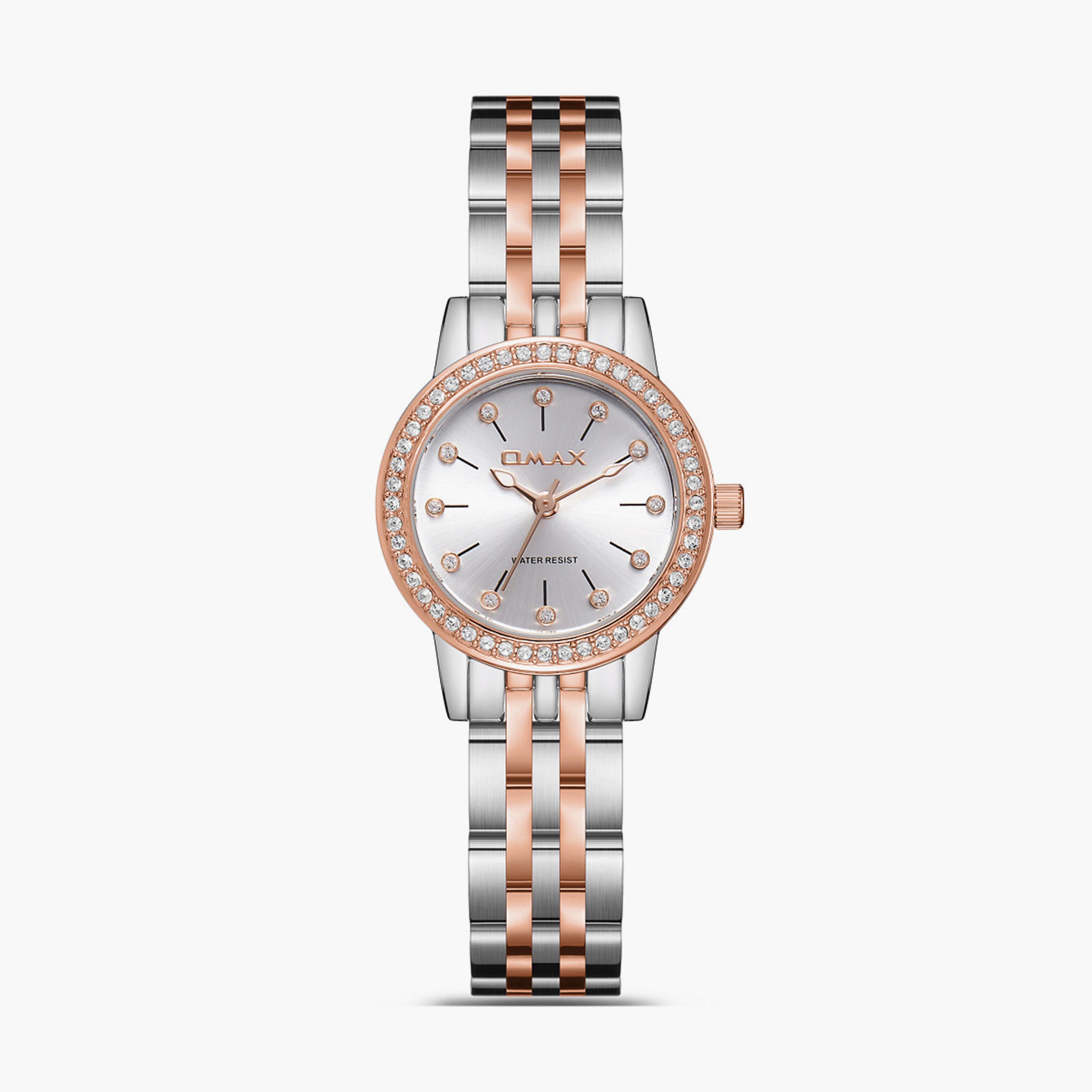 Omax Women's 26MM Gold Analog Metal Strap Watch | SQ-BS006C3SS-women-watchesandjewellery-watches-image-1