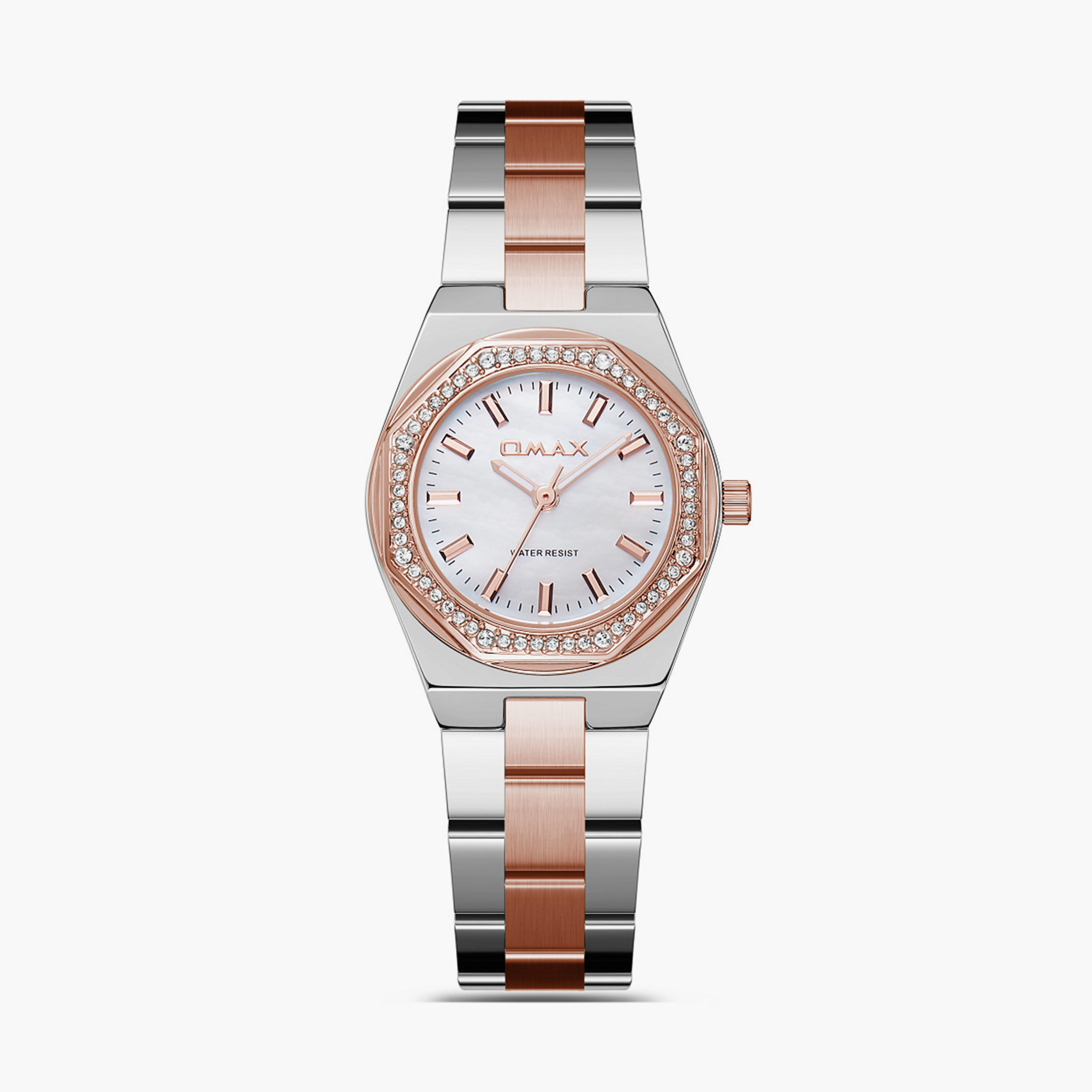 أوماكس- ساعة تناظرية   للنساء  سوار معدني  لون ذهبي   28مم | SQ-BS008C2SI-women-watchesandjewellery-watches-image-5