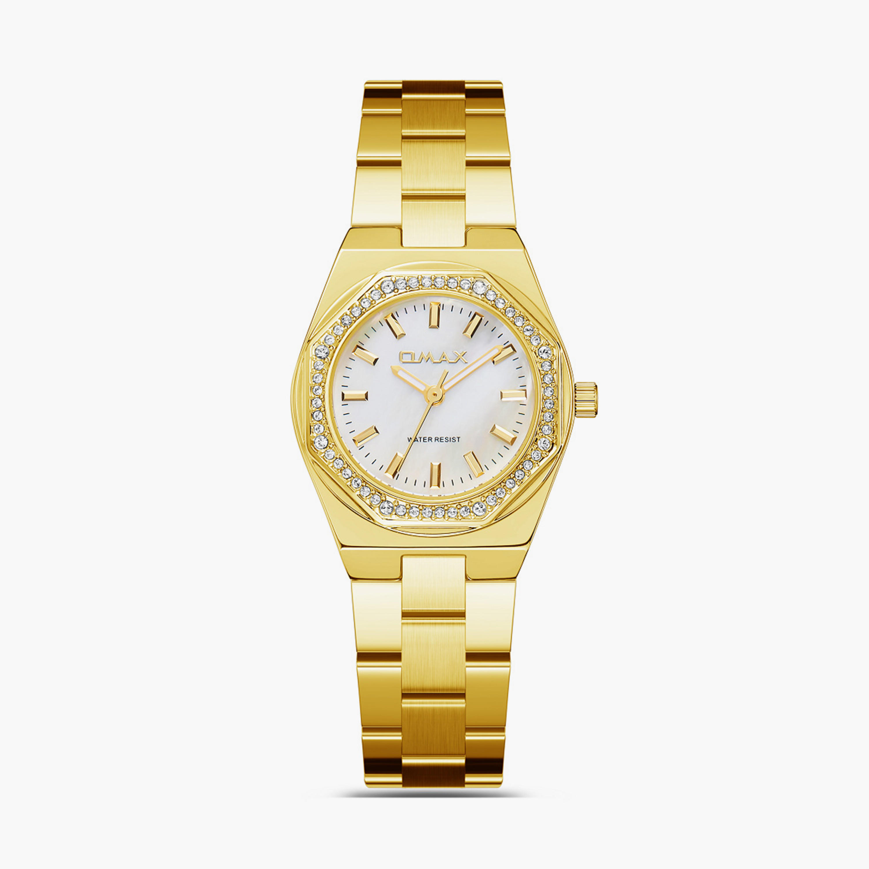 Omax Women's 28MM Gold Analog Metal Strap Watch | SQ-BS008G31I-women-watchesandjewellery-watches-image-1