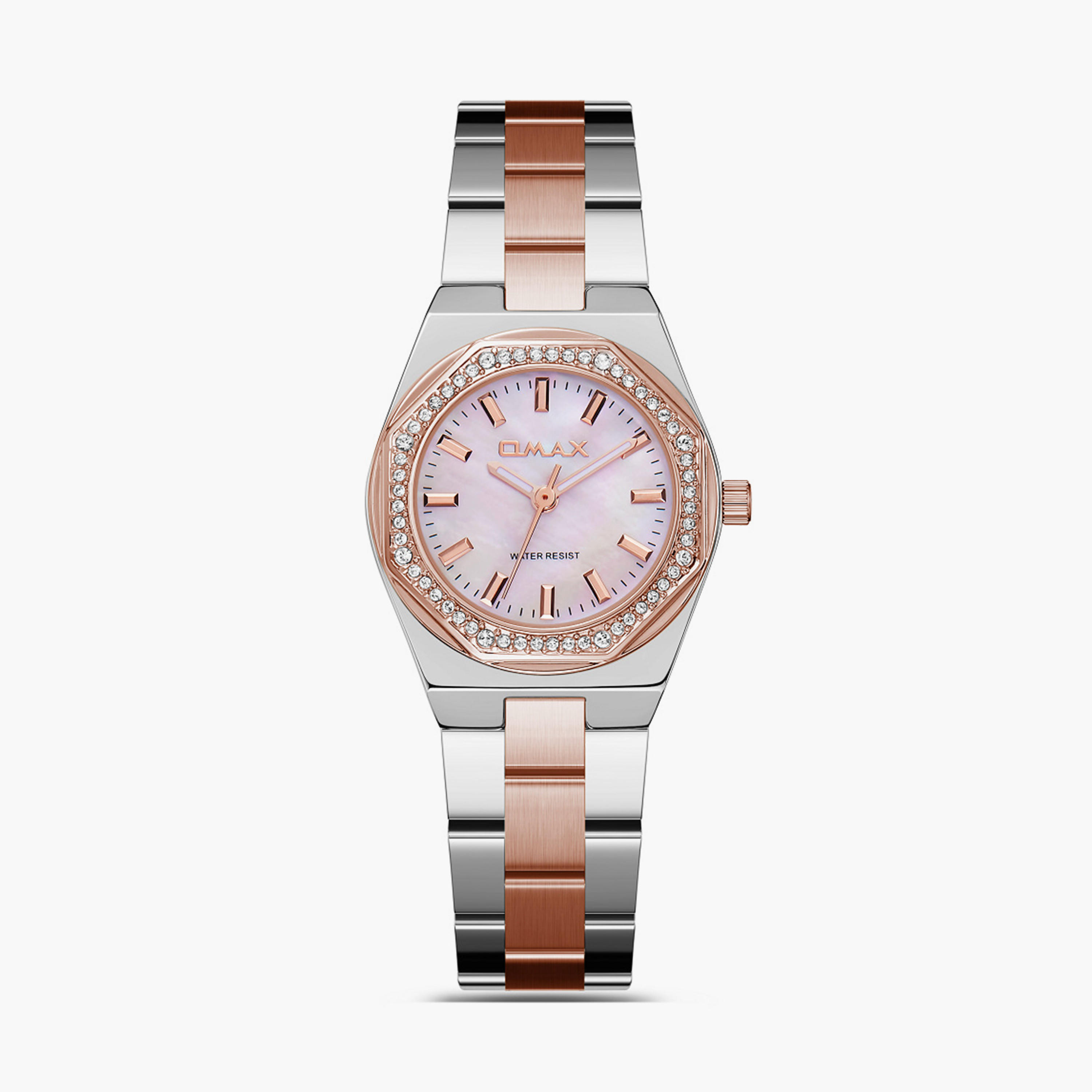 أوماكس- ساعة تناظرية   للنساء  سوار معدني  لون ذهبي   28مم | SQ-BS008C2SI-women-watchesandjewellery-watches-image-13