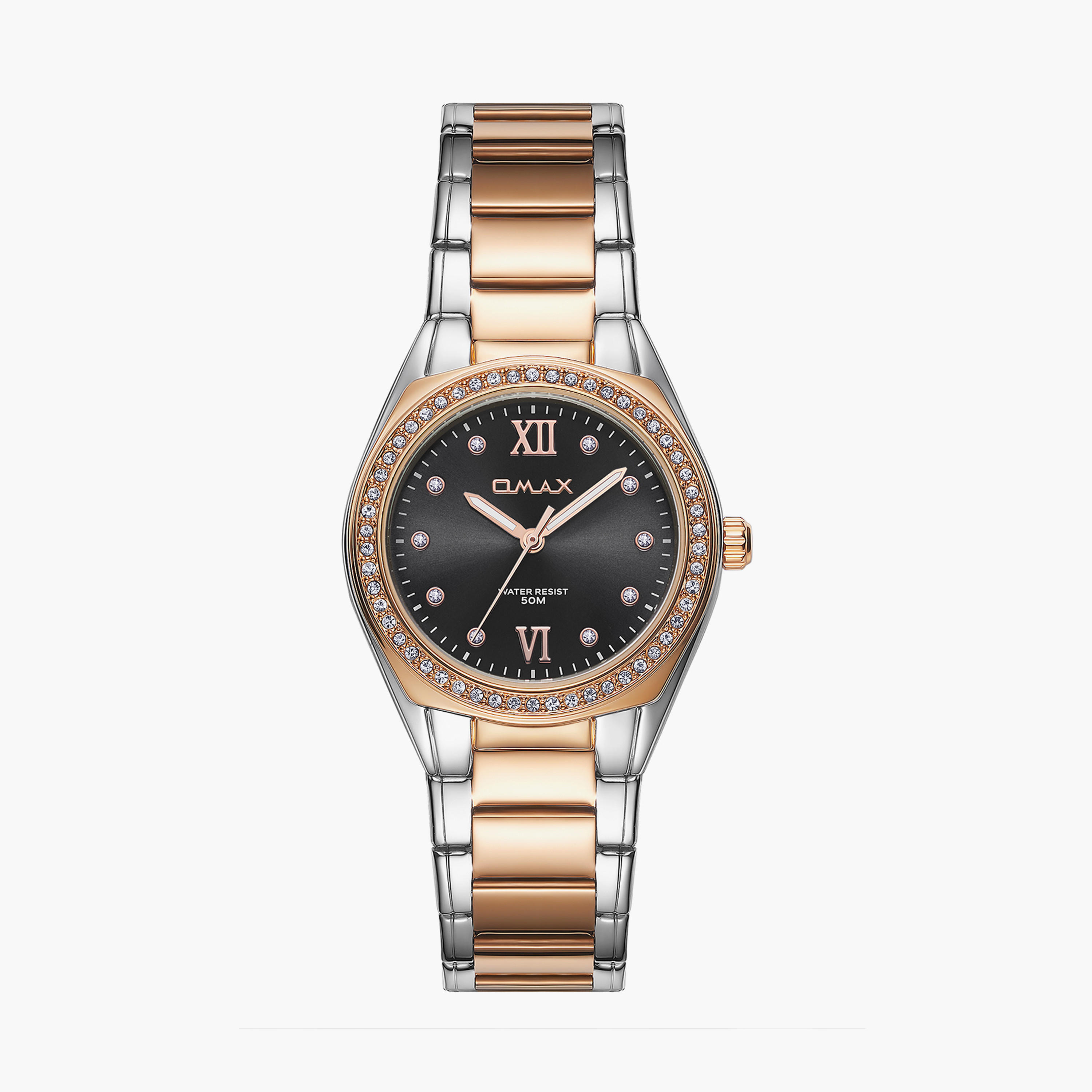 Omax Women's 36MM Gold Analog Metal Strap Watch | 00JAS016N002-women-watchesandjewellery-watches-image-1