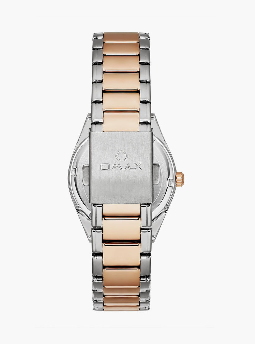 Omax Women's 36MM Gold Analog Metal Strap Watch | 00JAS016N002-women-watchesandjewellery-watches-image-3
