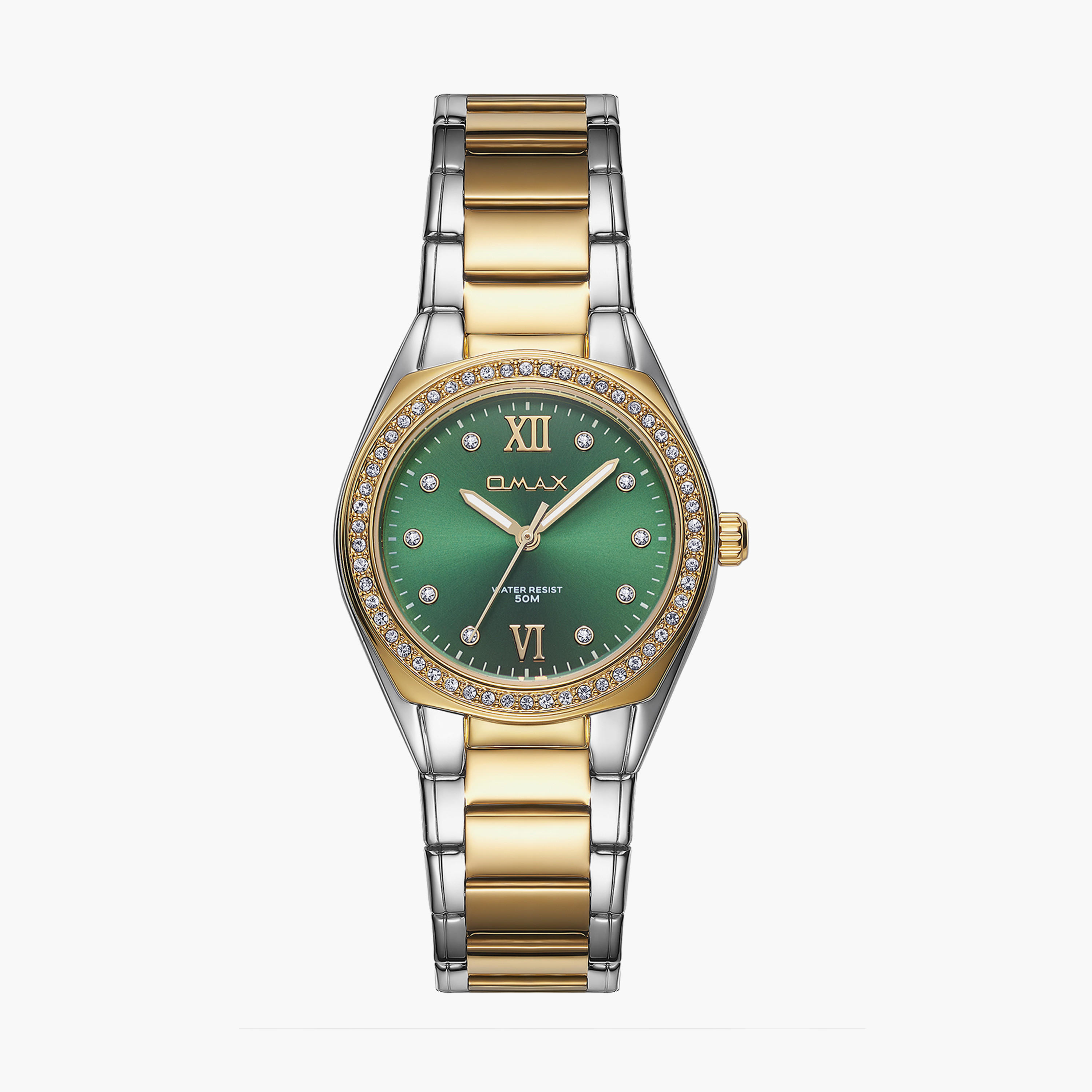 أوماكس- ساعة تناظرية   للنساء  سوار معدني  لون ذهبي   36مم | 00JAS016N002-women-watchesandjewellery-watches-image-9