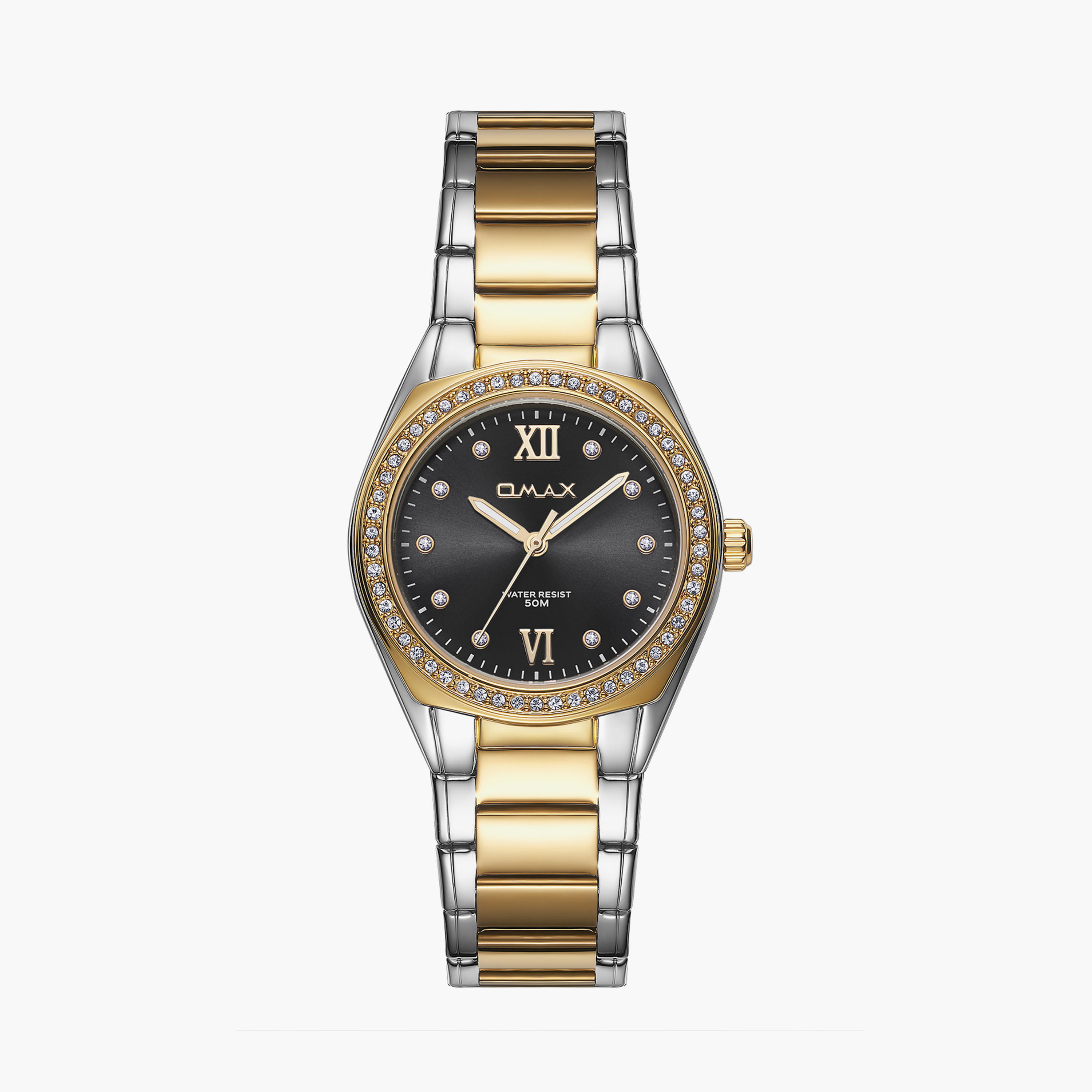 Omax Women's 36MM Gold Analog Metal Strap Watch | 00JAS016N002-women-watchesandjewellery-watches-image-1