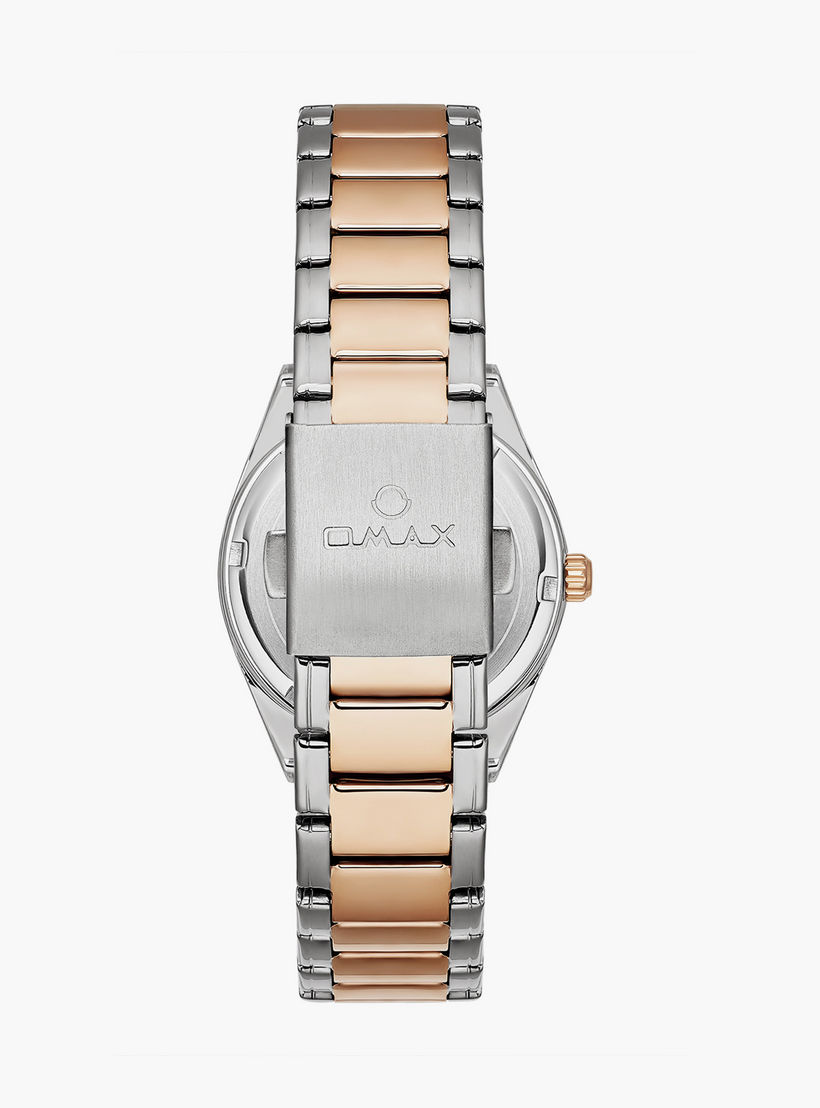 Omax Women's 36MM Gold Analog Metal Strap Watch | 00JAS016N002-women-watchesandjewellery-watches-image-3