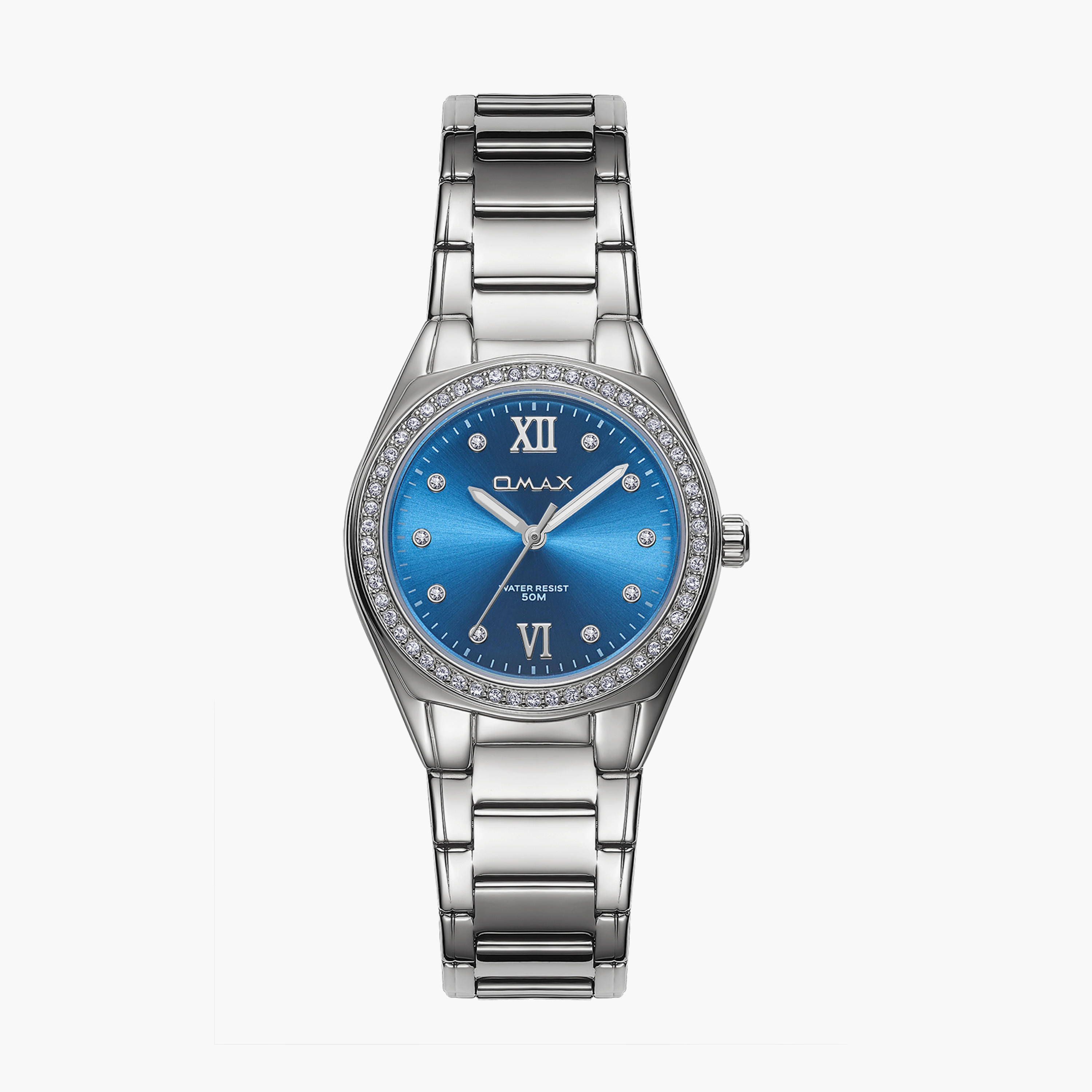 أوماكس- ساعة تناظرية   للنساء  سوار معدني  لون فضي   36مم | 00JAS016I006-women-watchesandjewellery-watches-image-5