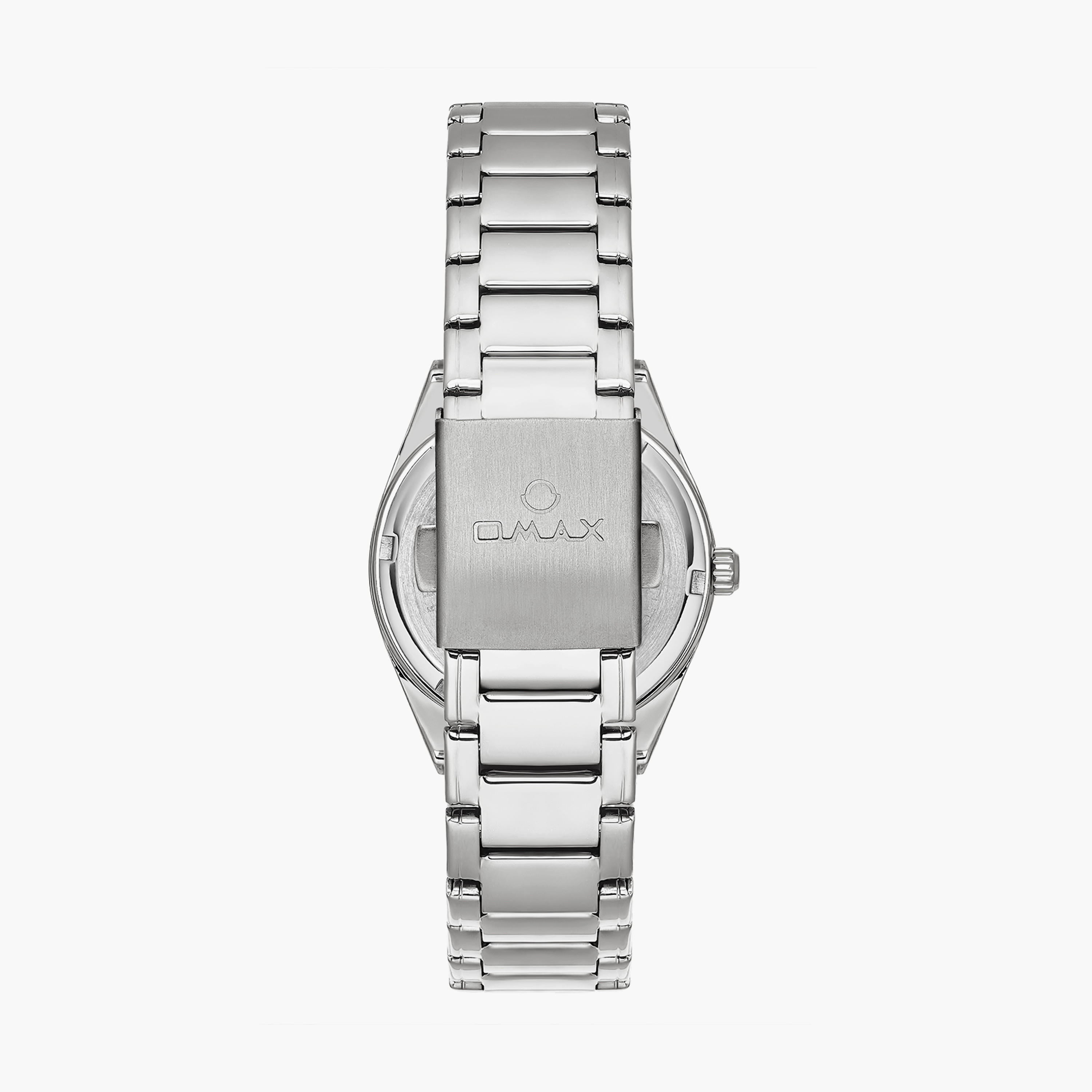Omax Women's 36MM Silver Analog Metal Strap Watch | 00JAS016I006-women-watchesandjewellery-watches-image-3