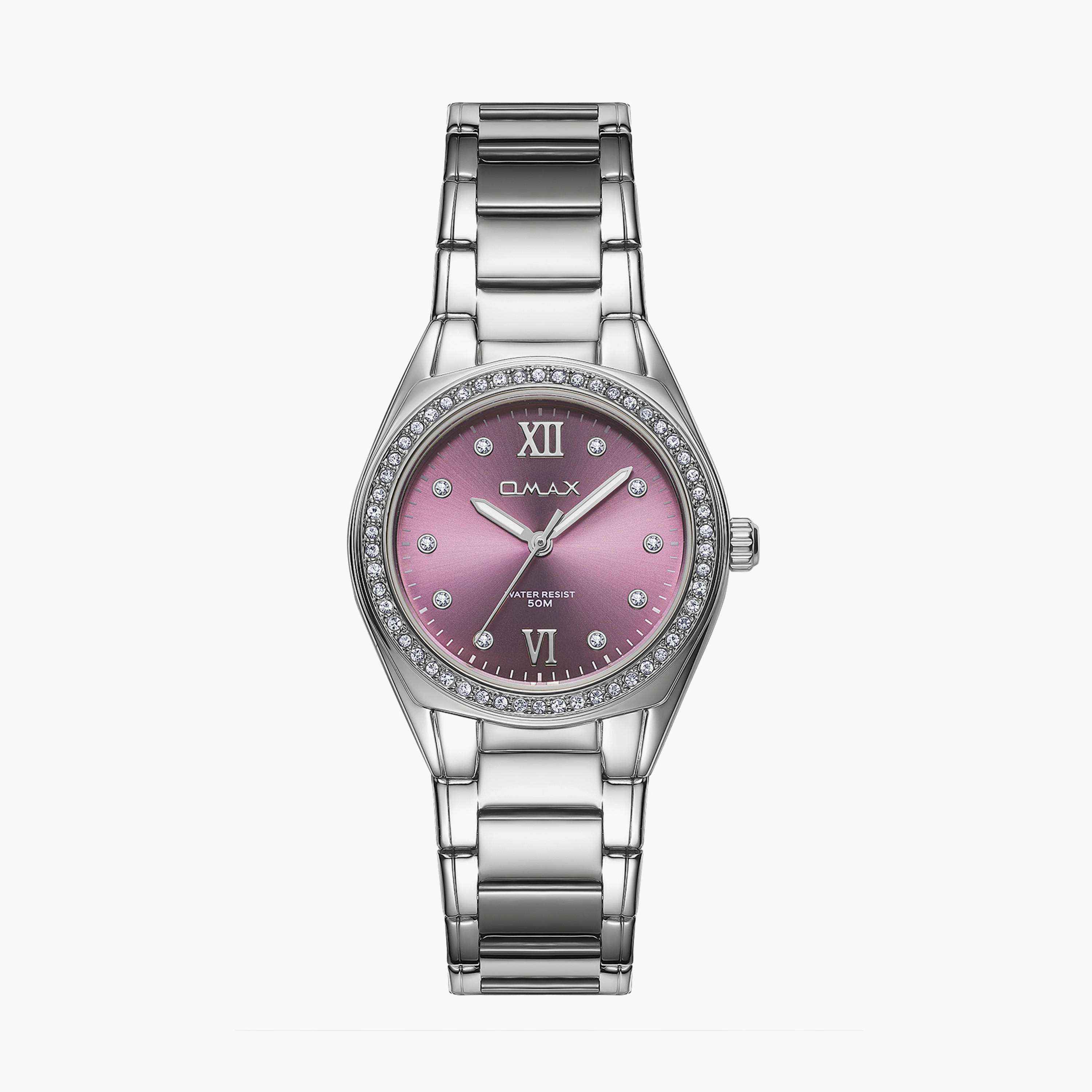 أوماكس- ساعة تناظرية   للنساء  سوار معدني  لون فضي   36مم | 00JAS016I006-women-watchesandjewellery-watches-image-9