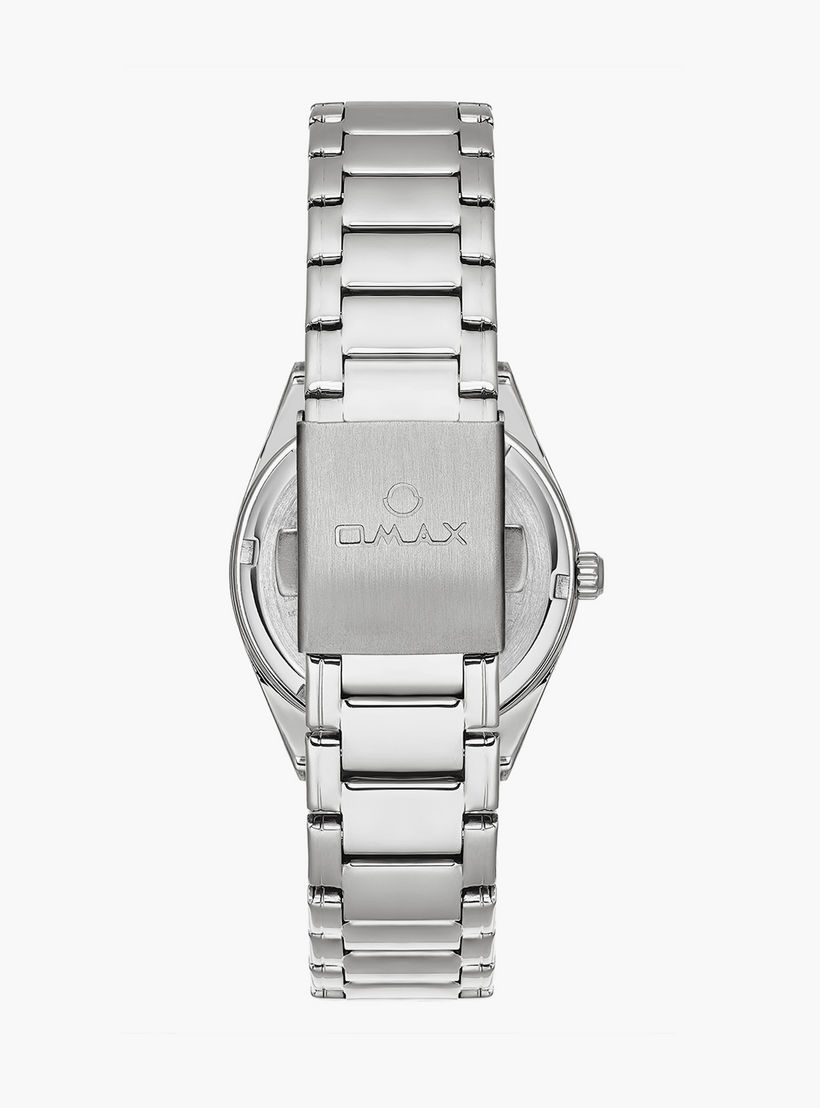 Omax Women's 36MM Silver Analog Metal Strap Watch | 00JAS016I006-women-watchesandjewellery-watches-image-3