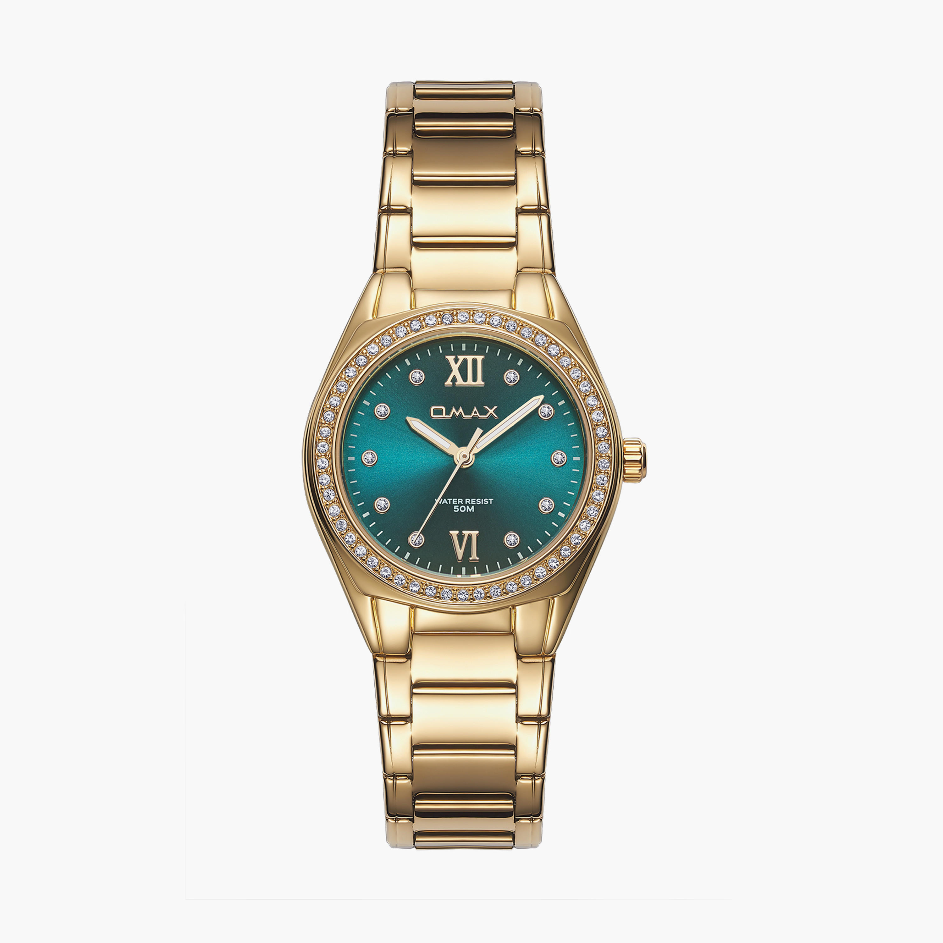 Omax Women's 36MM Gold Analog Metal Strap Watch | 00JAS016Q004-women-watchesandjewellery-watches-image-1