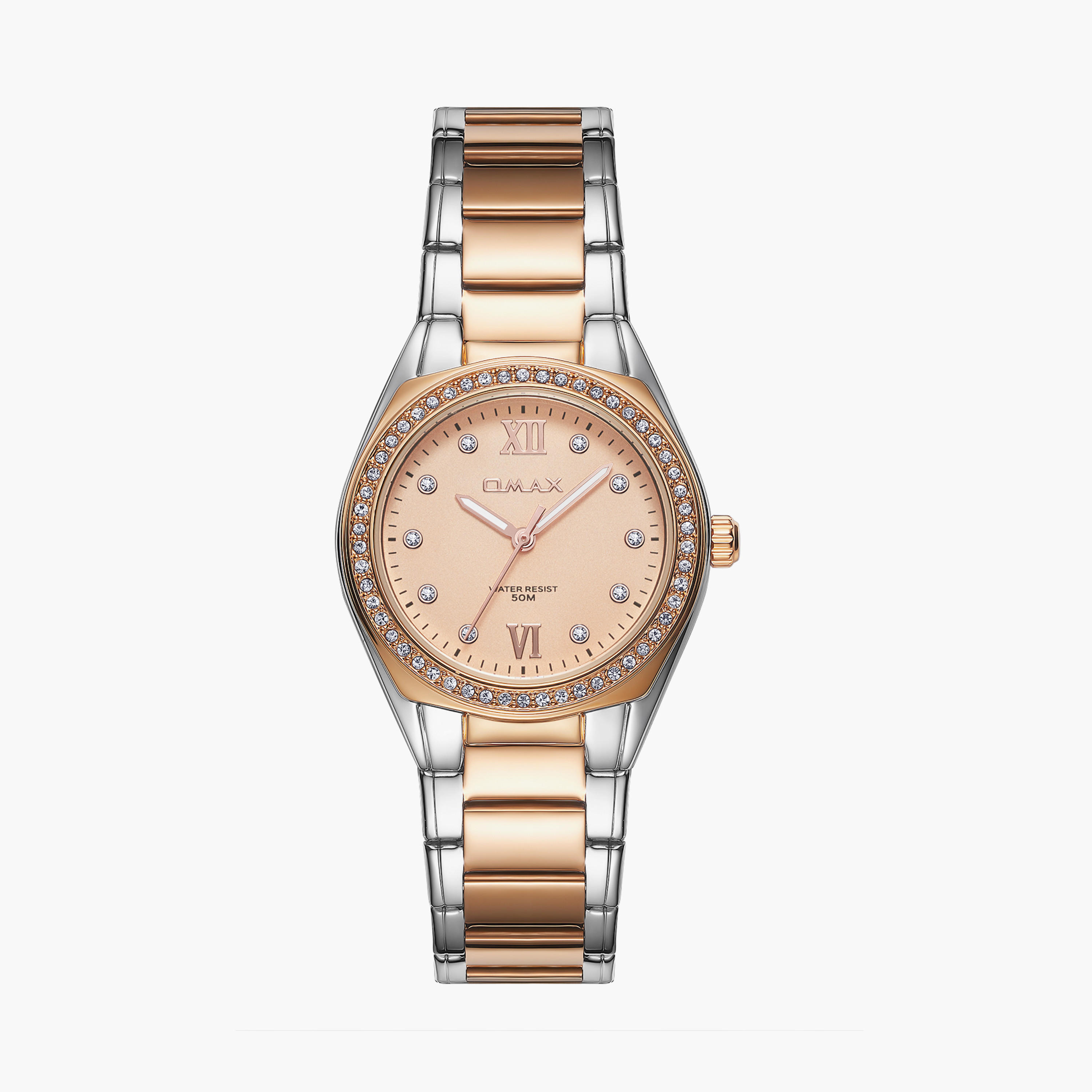 أوماكس- ساعة تناظرية   للنساء  سوار معدني  لون ذهبي   36مم | 00JAS016N002-women-watchesandjewellery-watches-image-21