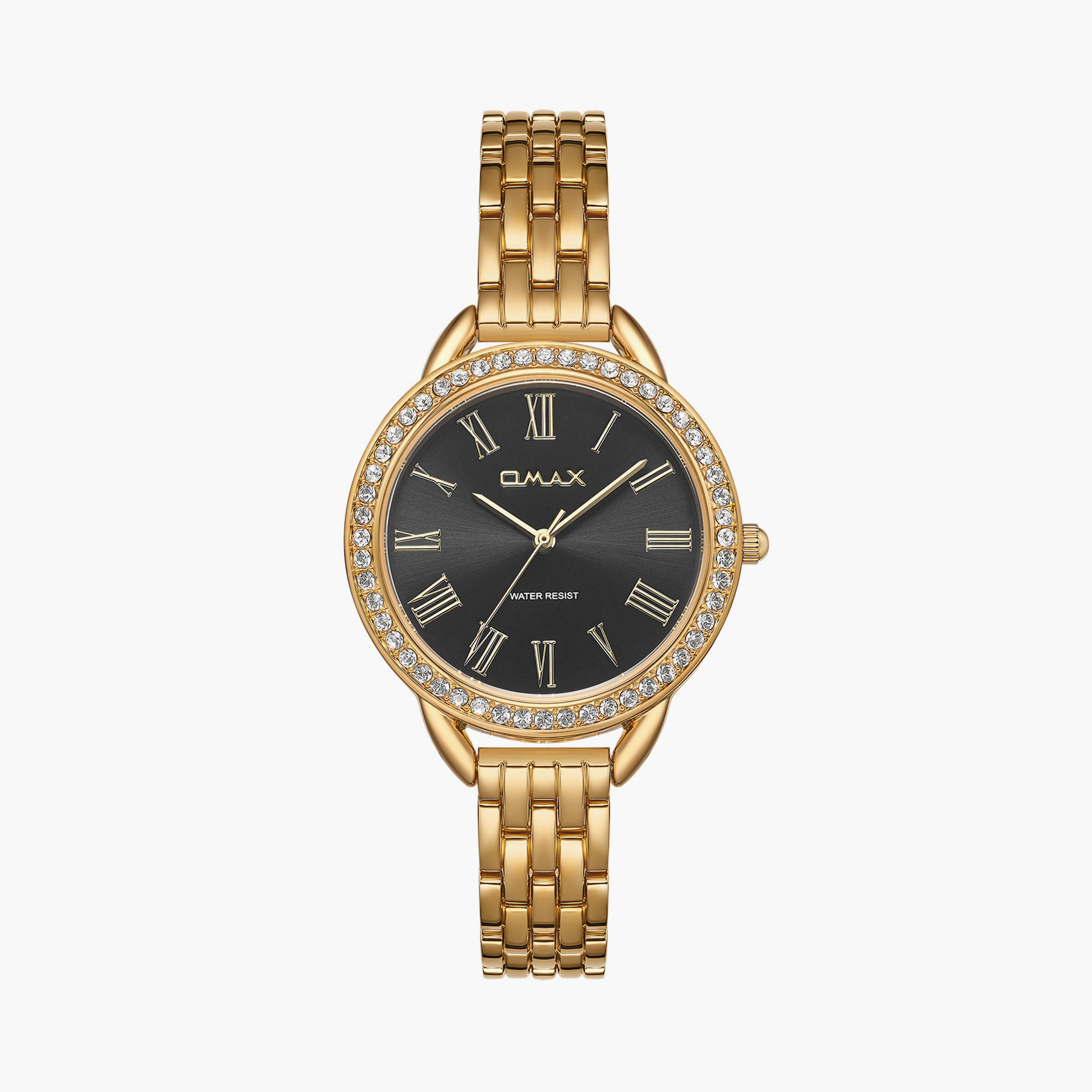 أوماكس- ساعة تناظرية   للنساء  سوار معدني  لون ذهبي   32مم | UT-CS006G21A-women-watchesandjewellery-watches-image-1