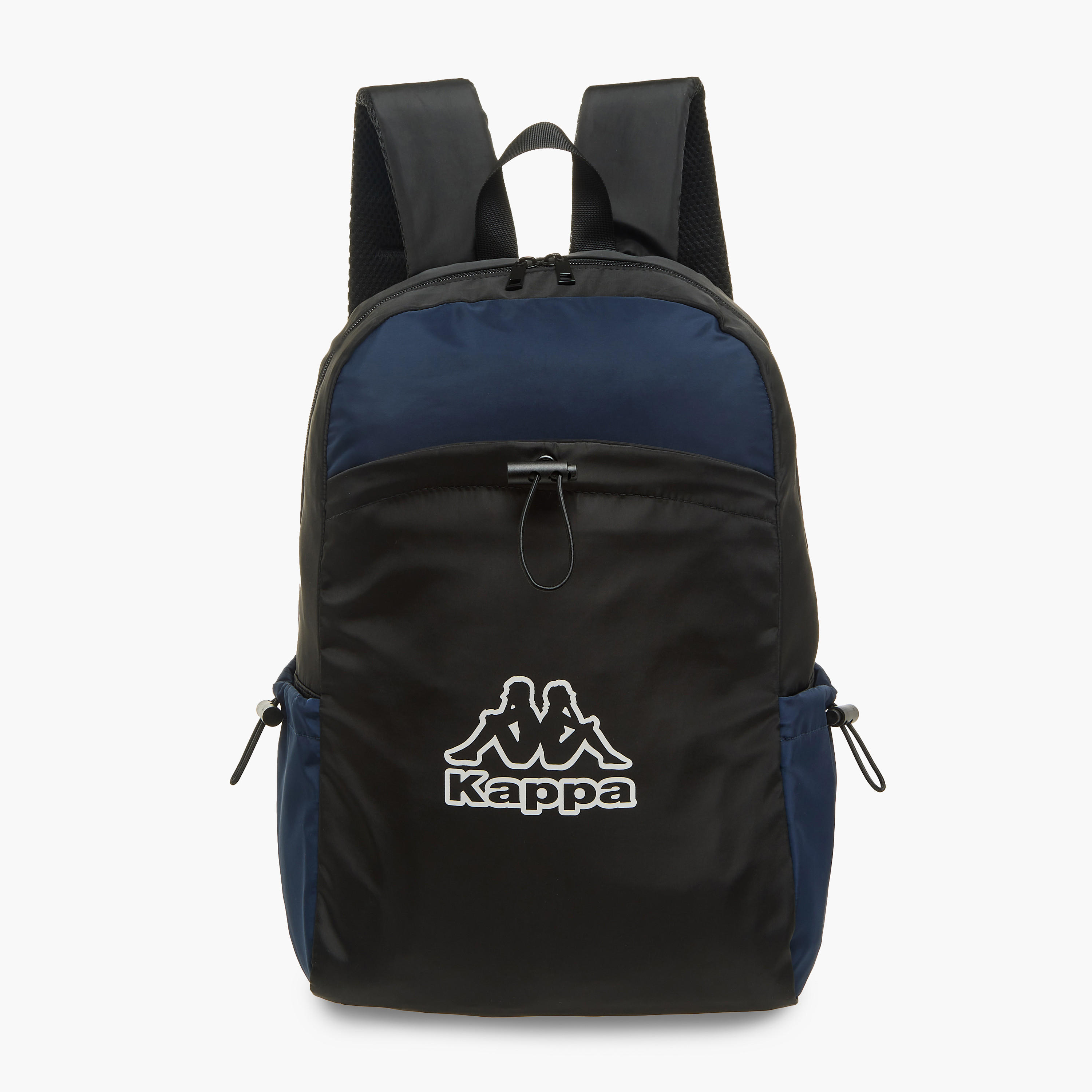 Kappa Logo Print School Backpack with Adjustable Straps and Zip Closure - 17x31x43 cm-school-bagsandbackpacks-backpacks-image-1