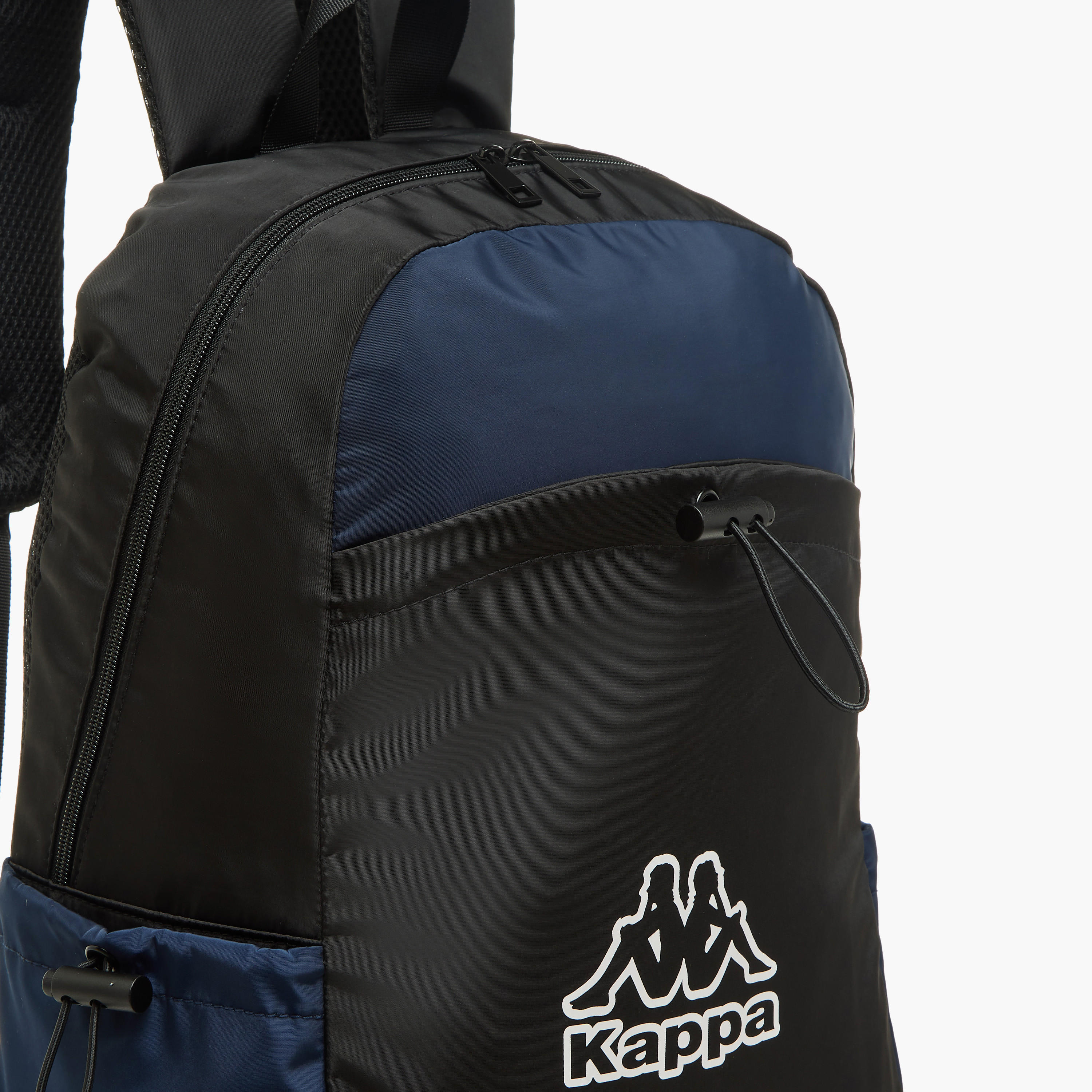 Kappa Logo Print School Backpack with Adjustable Straps and Zip Closure - 17x31x43 cm-school-bagsandbackpacks-backpacks-image-6