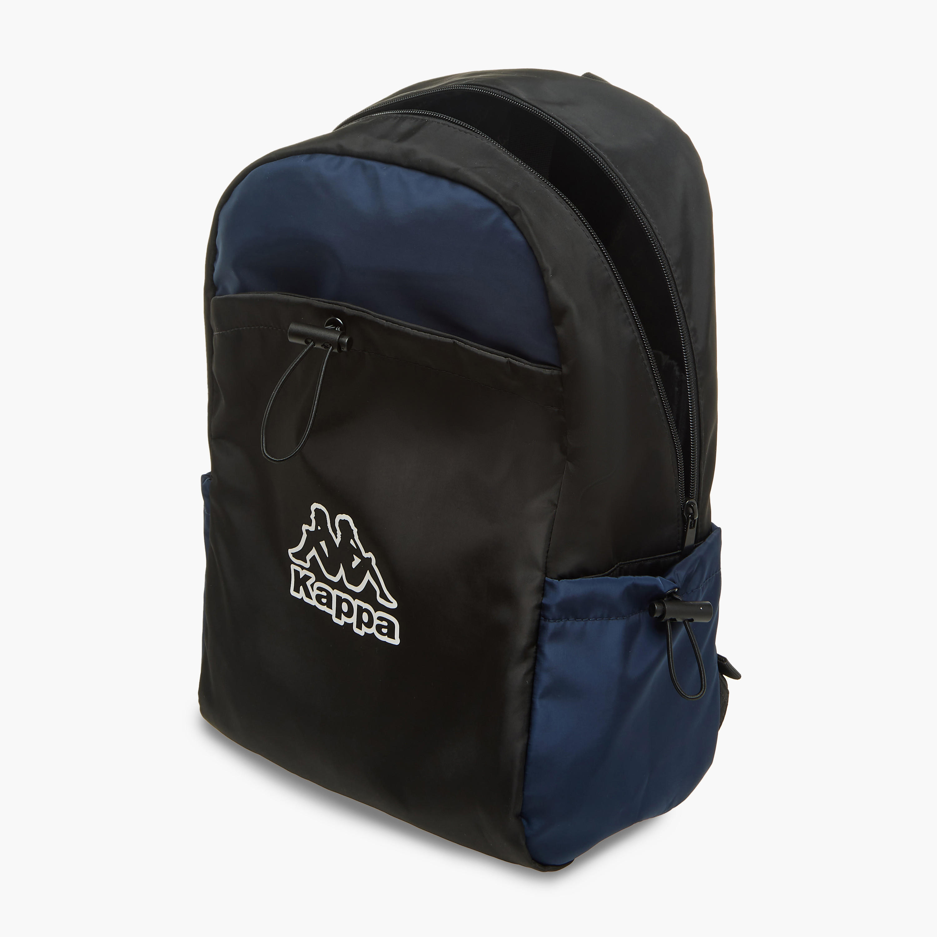 Kappa Logo Print School Backpack with Adjustable Straps and Zip Closure - 17x31x43 cm-school-bagsandbackpacks-backpacks-image-7