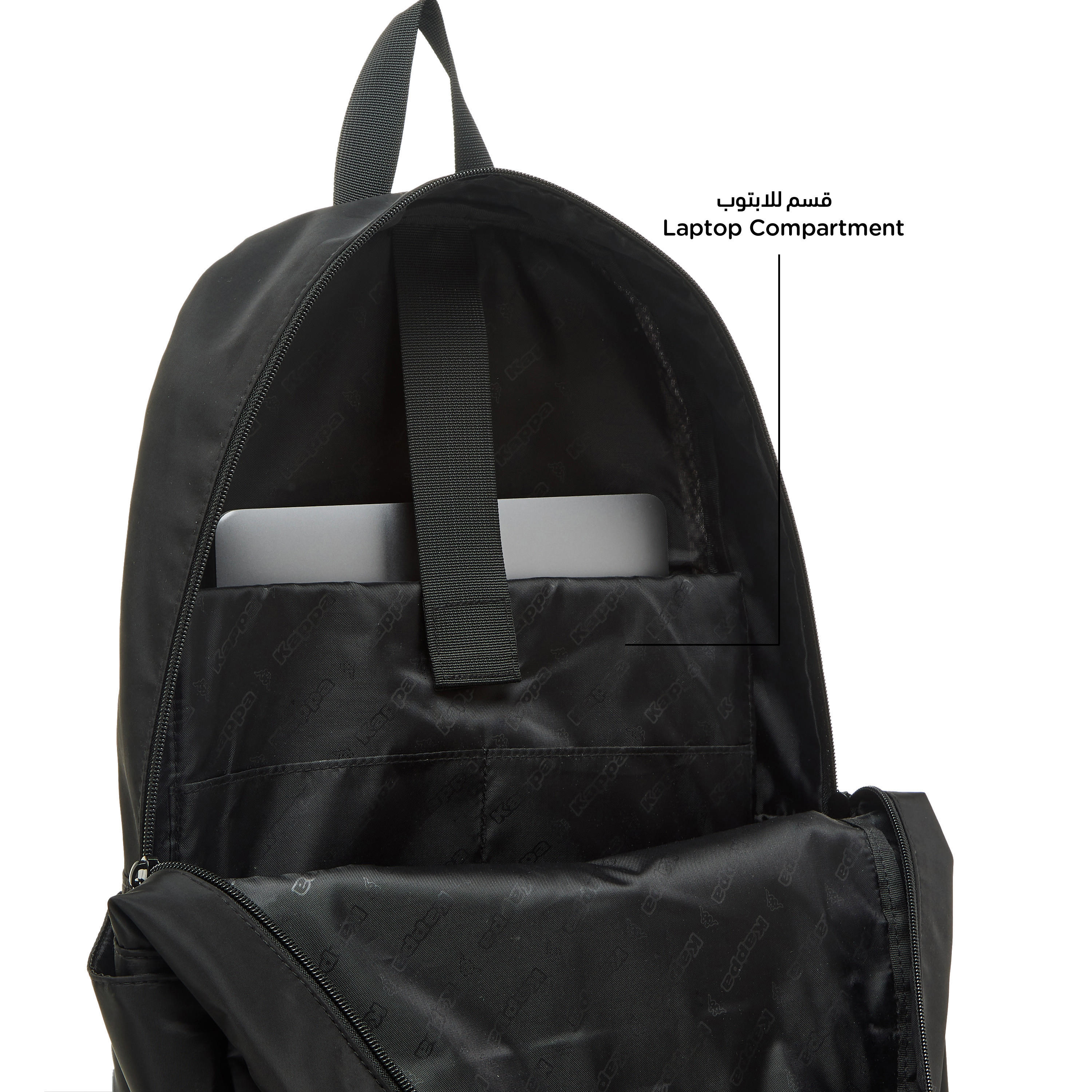 Kappa Logo Print School Backpack with Adjustable Straps and Zip Closure - 16x31x43 cm-school-bagsandbackpacks-backpacks-image-8
