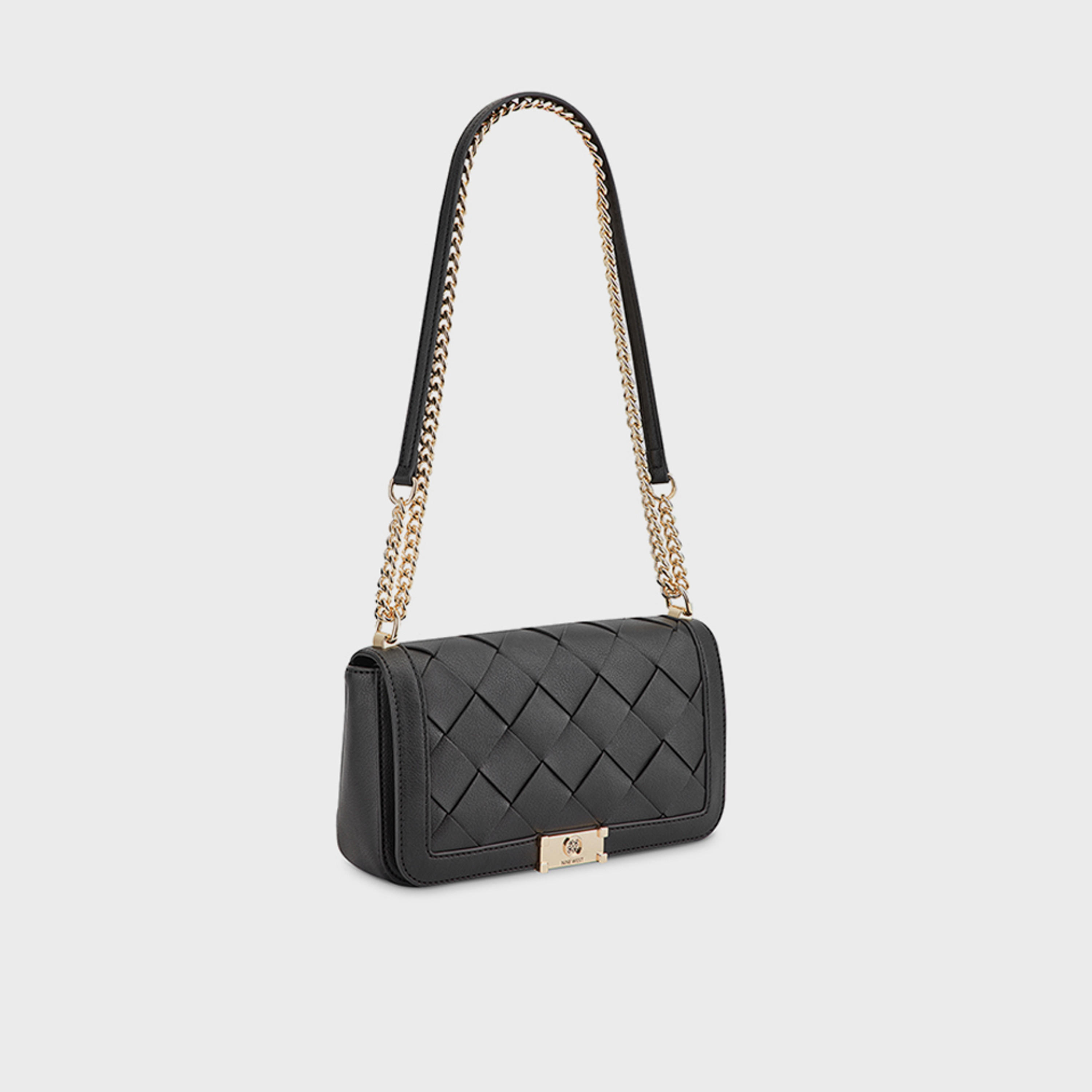 ناين ويست- شنطة يد كروس ميلاه بمقبض من مايلاه بسحاب للإغلاق وحزام سلسلة-women-bagsandwallets-handbags-image-3