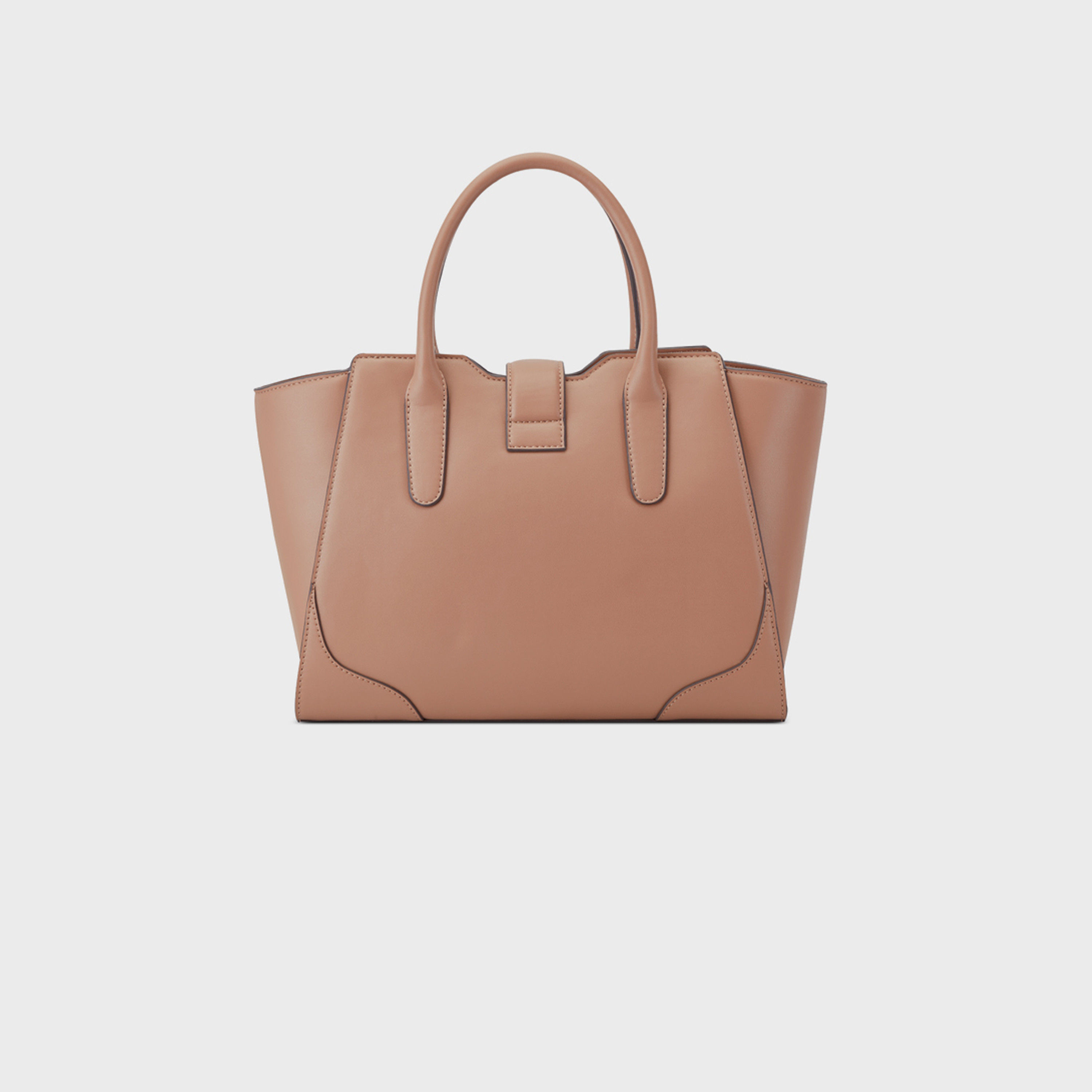 Nine West Wesson Plain Double Handle Satchel Bag with Zipper Closure and Detachable Strap-women-bagsandwallets-handbags-image-3