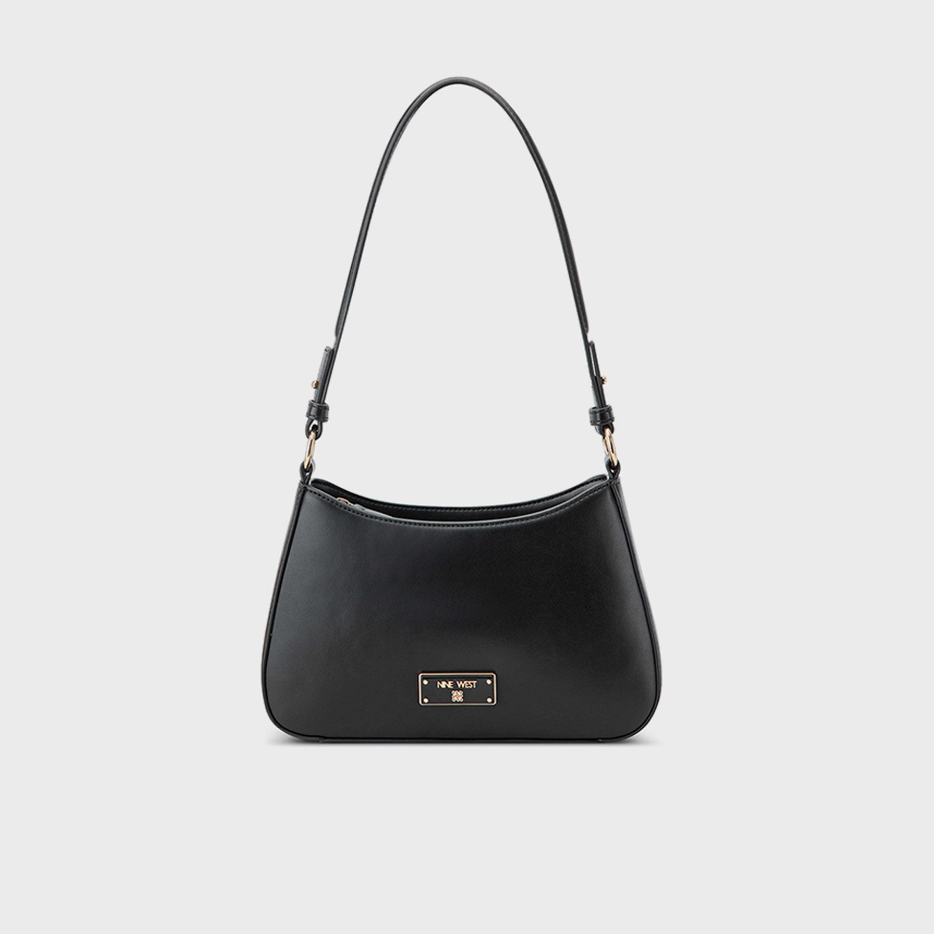 Nine West Charmaine Plain Shoulder Bag with Zipper Closure-women-bagsandwallets-handbags-image-1