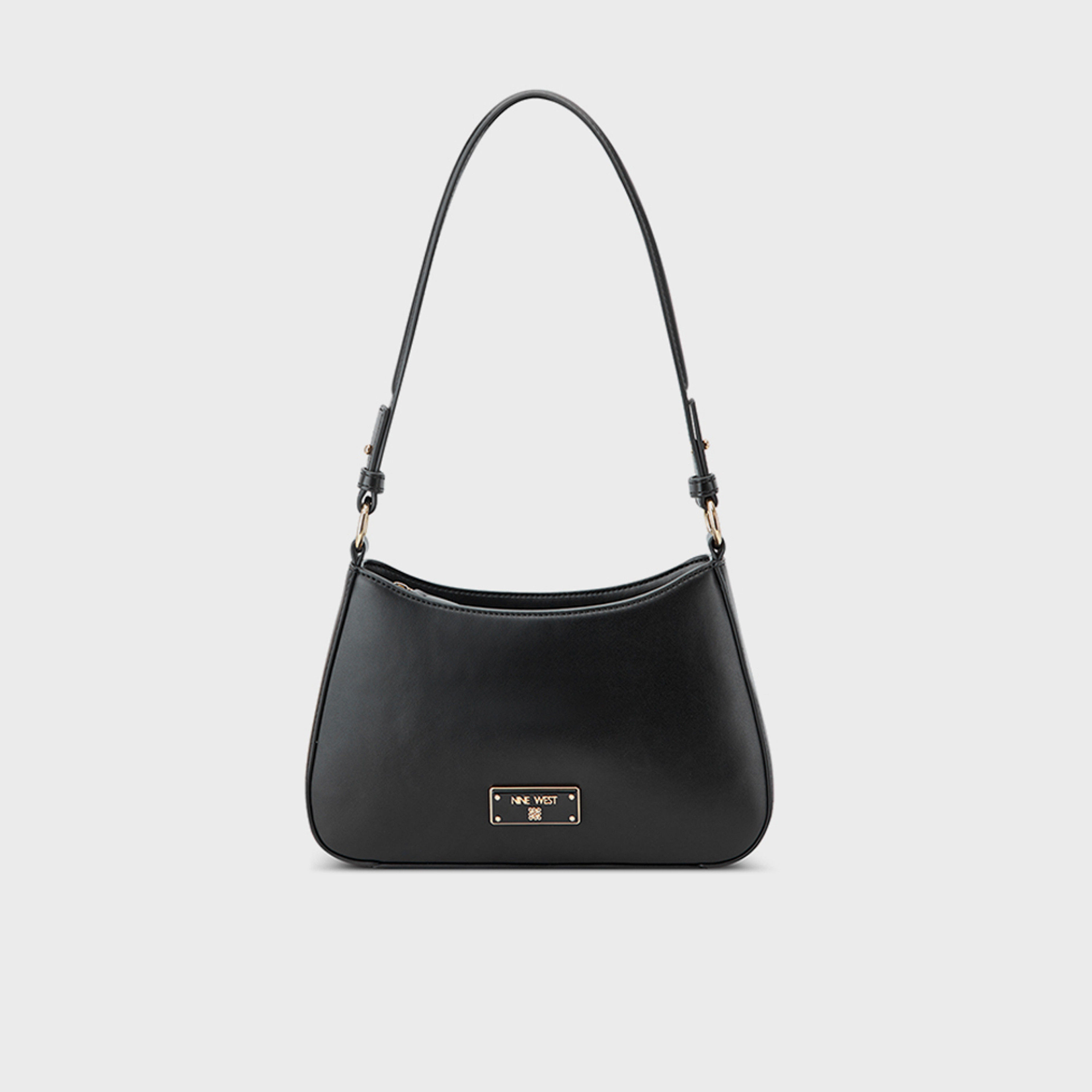 Nine West Charmaine Plain Shoulder Bag with Zipper Closure-women-bagsandwallets-handbags-image-1
