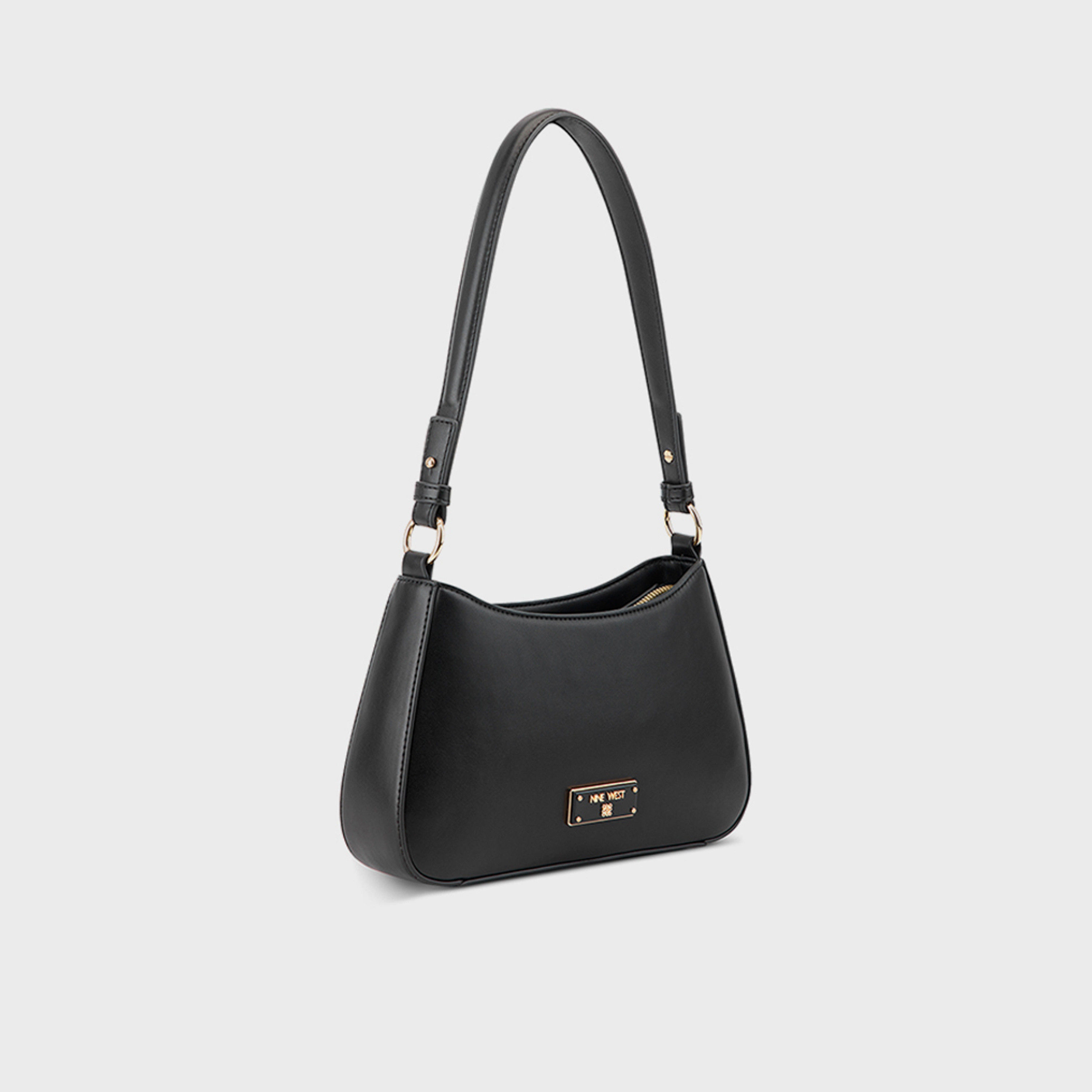 Nine West Charmaine Plain Shoulder Bag with Zipper Closure-women-bagsandwallets-handbags-image-3