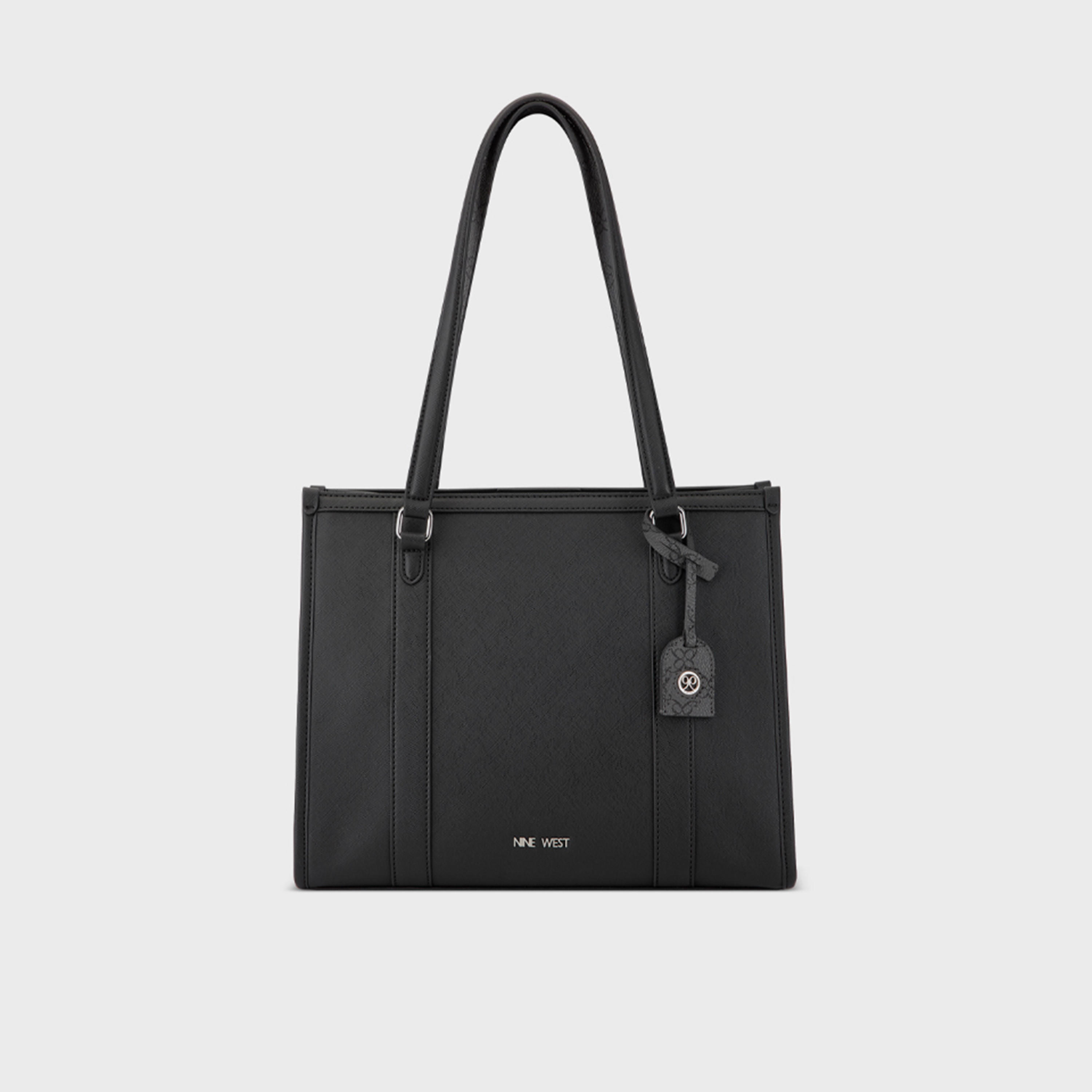 Nine West Briar Textured Double Handle Tote Bag with Magnetic Closure-women-bagsandwallets-handbags-image-1
