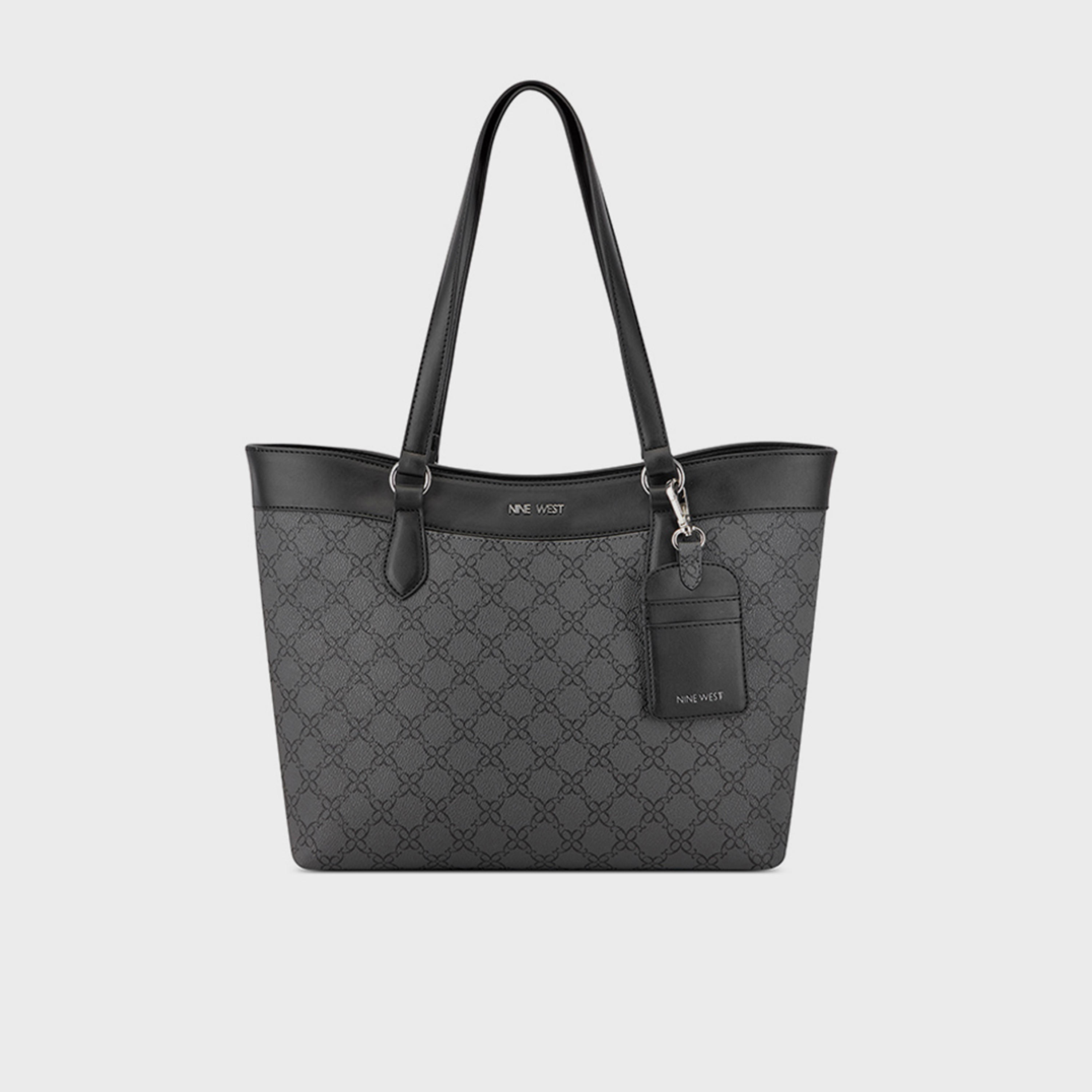 Nine West Lior Monogram Double Handle Tote Bag with Magnetic Closure-women-bagsandwallets-handbags-image-1