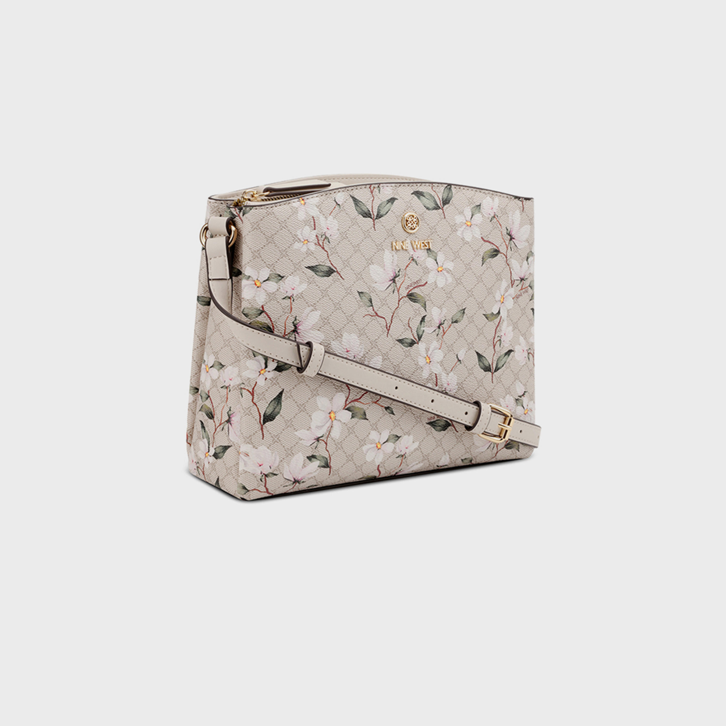 Nine West Siera Monogram Crossbody Bag with Zipper Closure and Adjustable Strap-women-bagsandwallets-handbags-image-3