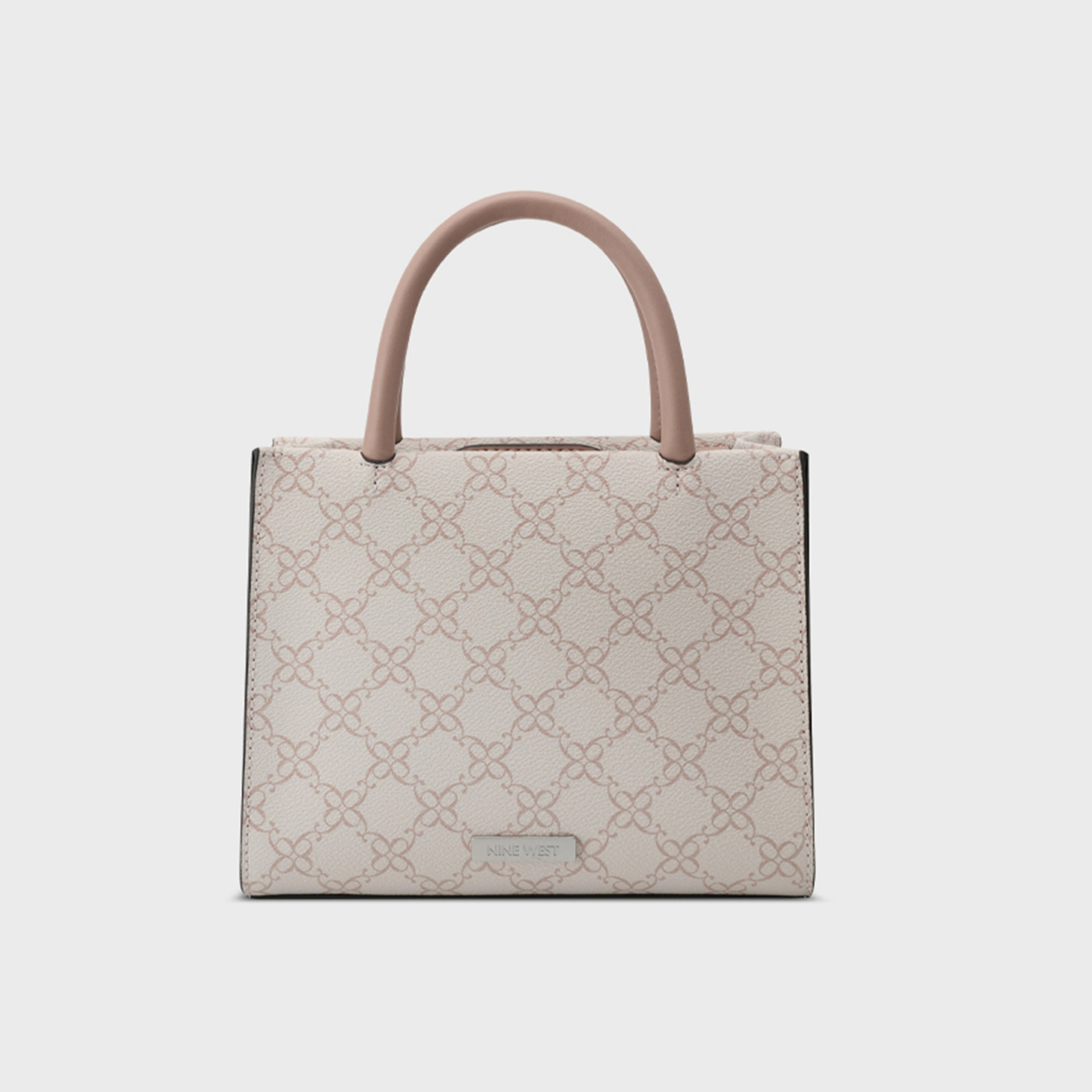 Nine West Eliora-Pearls Monogram Double Handle Satchel Bag with Magnetic Closure and Detachable Strap-women-bagsandwallets-handbags-image-4