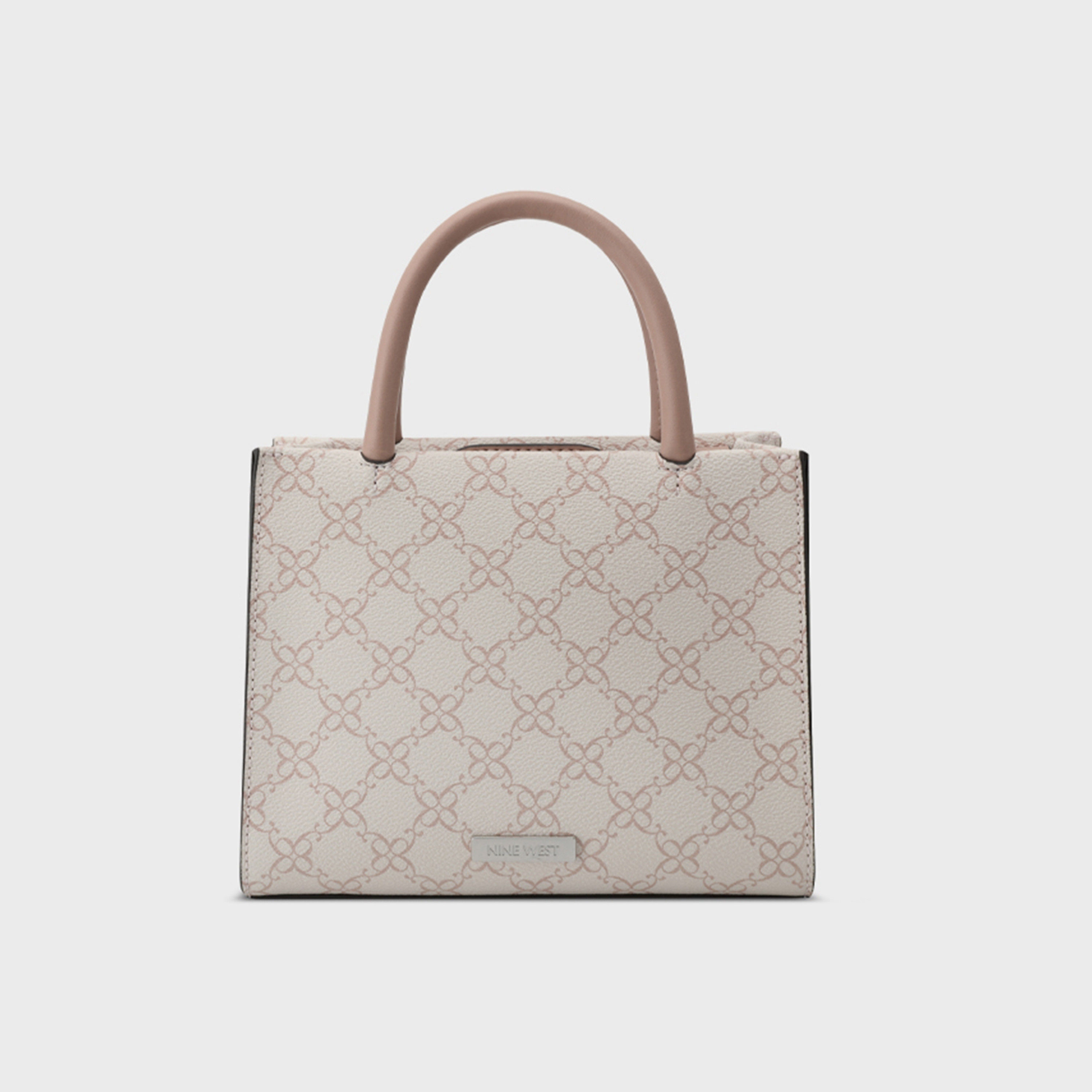 Nine West Eliora-Pearls Monogram Double Handle Satchel Bag with Magnetic Closure and Detachable Strap-women-bagsandwallets-handbags-image-4