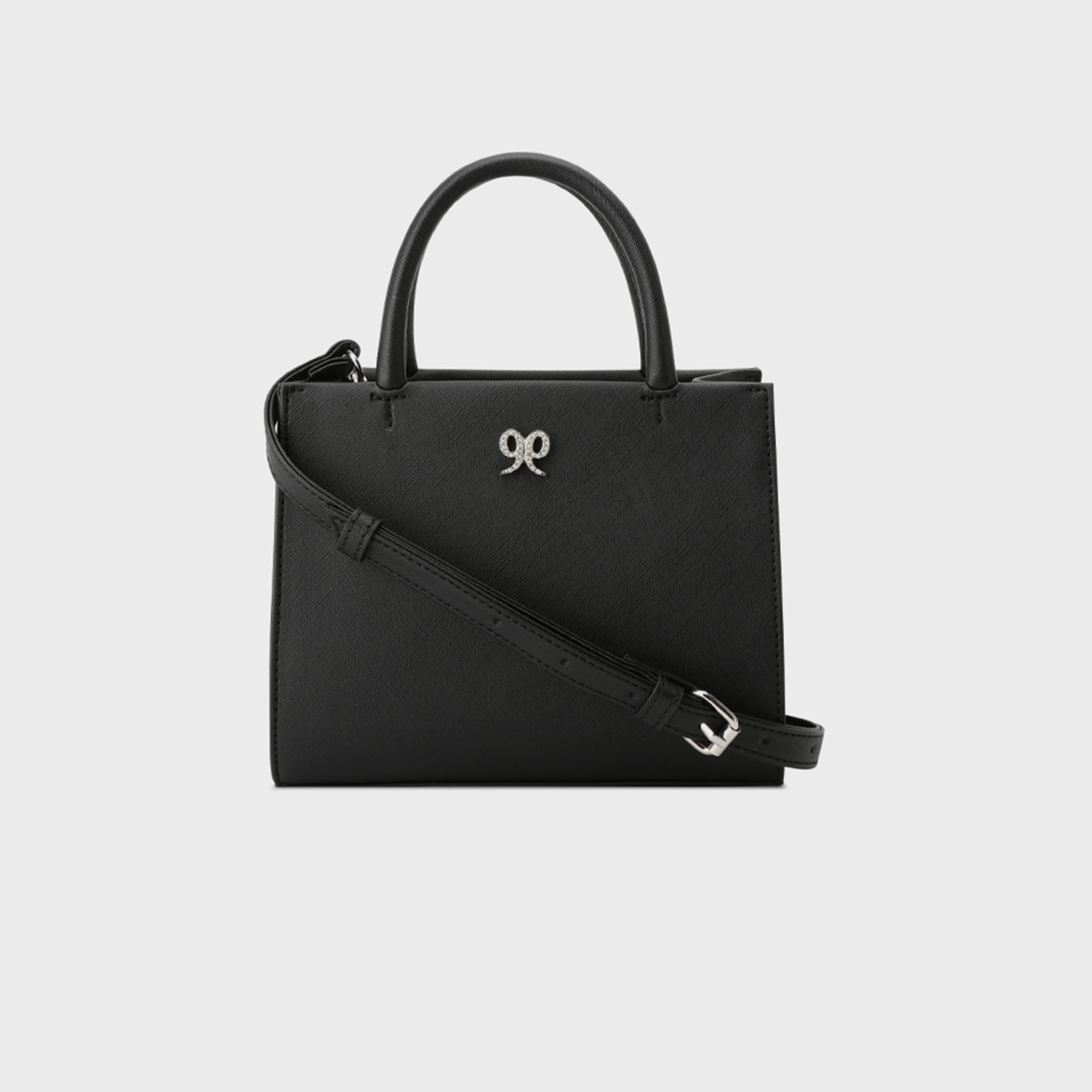 Nine West Eliora-Pearls Textured Double Handle Satchel Bag with Magnetic Closure and Detachable Strap-women-bagsandwallets-handbags-image-1