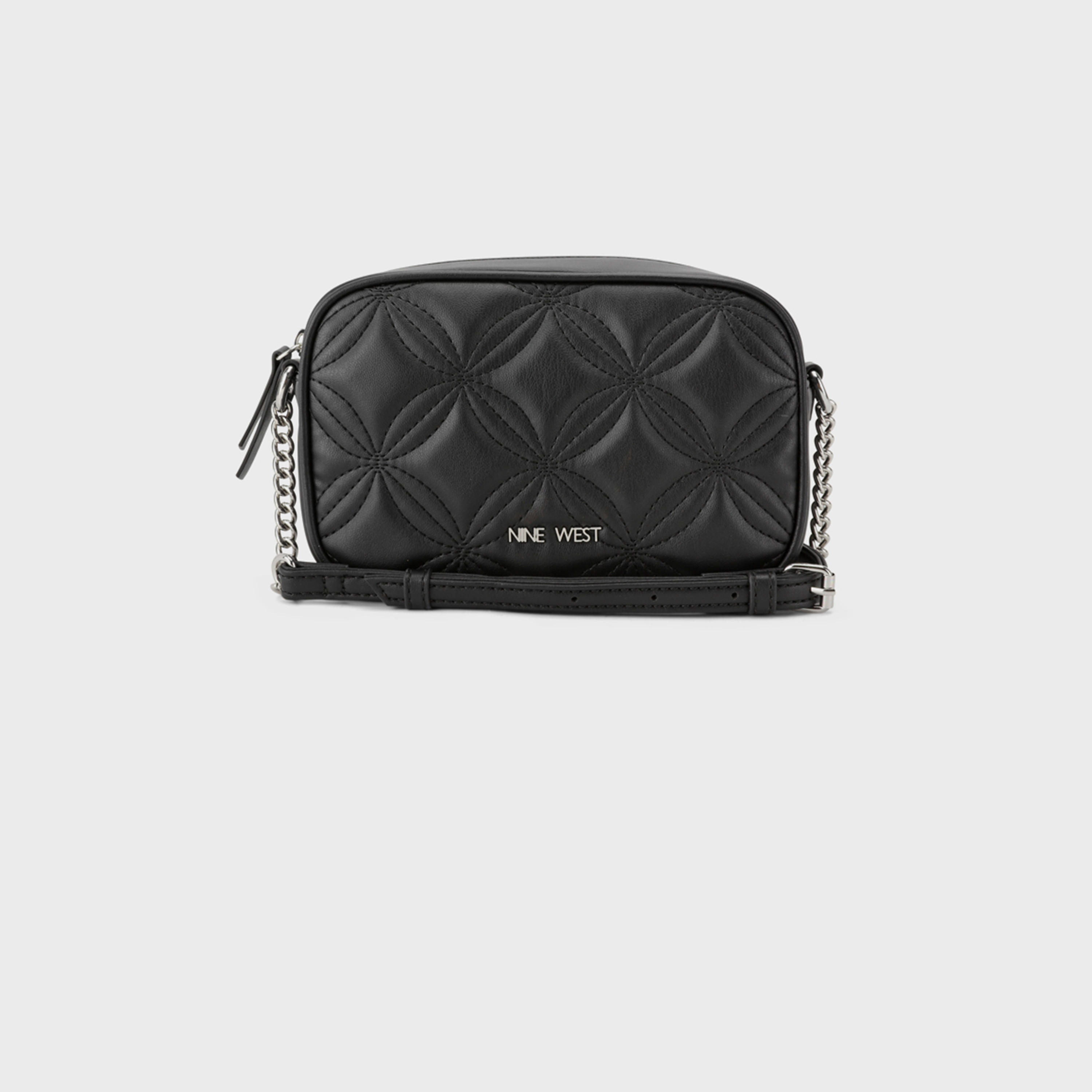 Nine West Casteel Quilted Crossbody Bag with Zipper Closure and Adjustable Strap-women-bagsandwallets-handbags-image-1