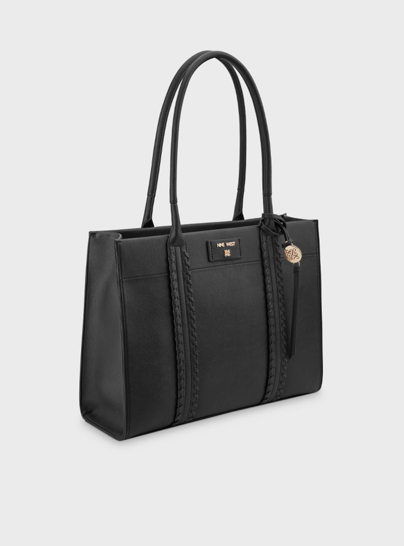 ناين ويست- شنطة بيتون ذات المقبض المزدوج والمزخرفة مع سحاب للإغلاق-women-bagsandwallets-handbags-image-3