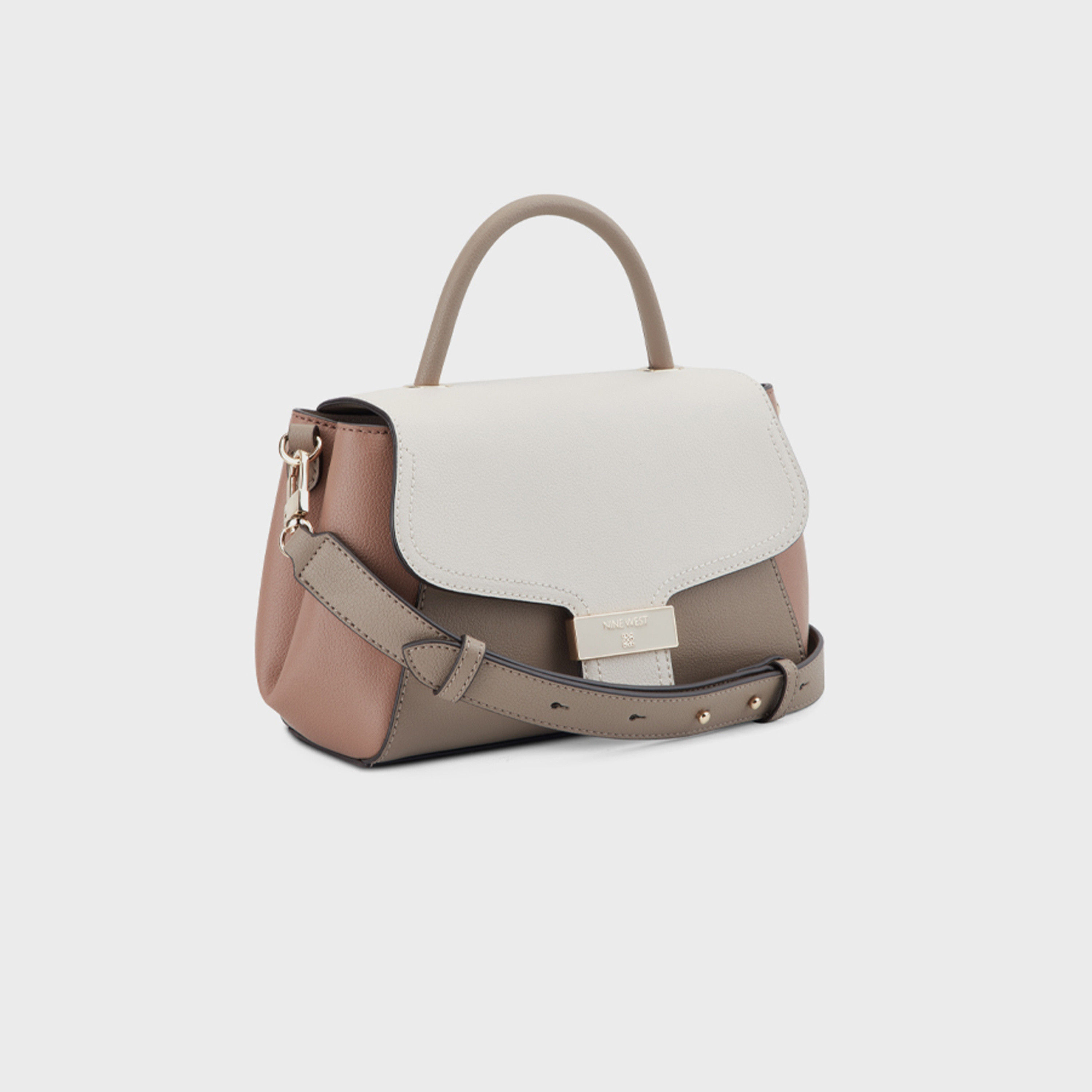 ناين ويست- شنطة كروس مودرن بمقبض علوي مع إغلاق بغطاء وحزام قابل للفصل-women-bagsandwallets-handbags-image-3