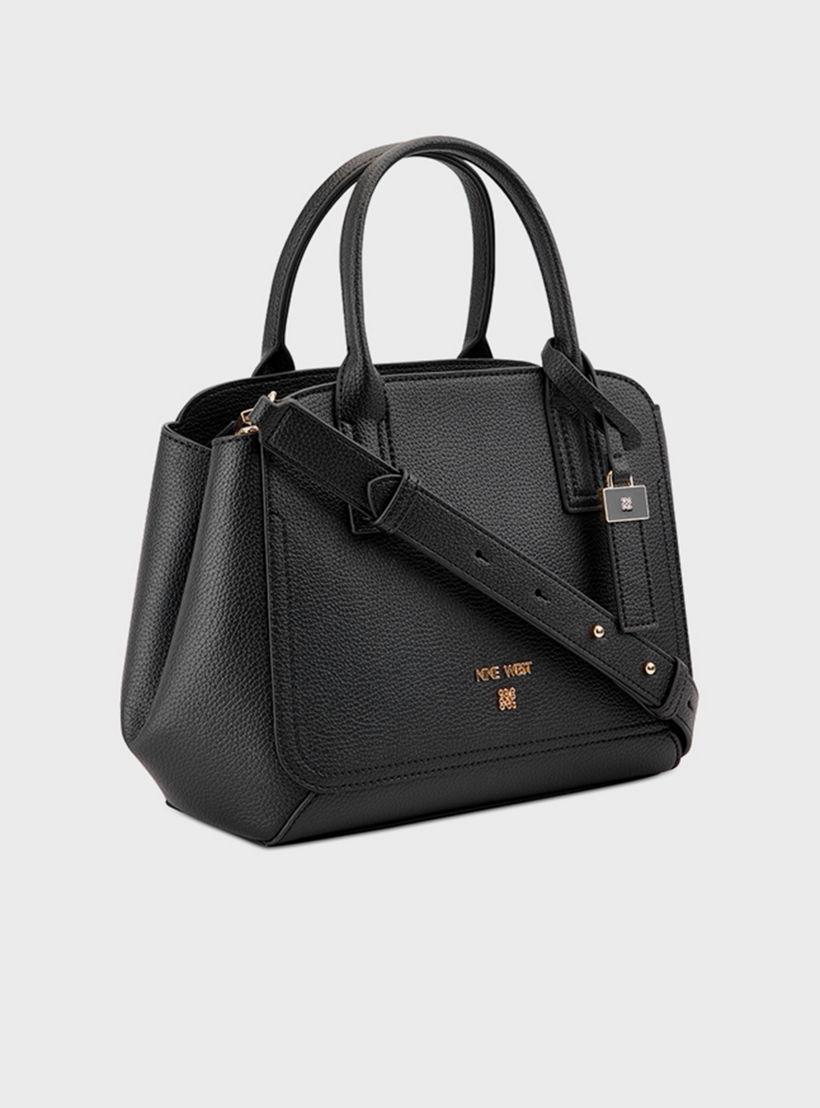 Nine West Morden Textured Double Handle Satchel Bag with Zipper Closure and Detachable Strap-women-bagsandwallets-handbags-image-3