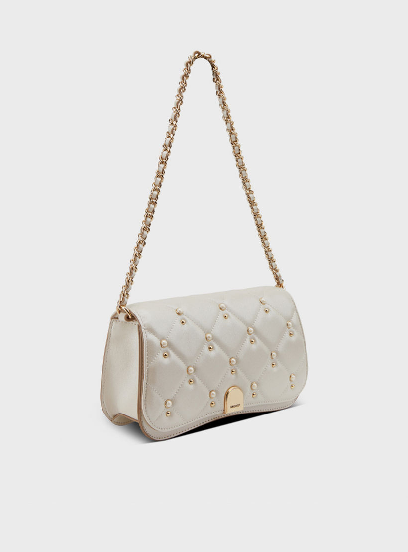 ناين ويست- شنطة كتف سومي مزينة مع قفل بغطاء وحزام سلسلة-women-bagsandwallets-handbags-image-3