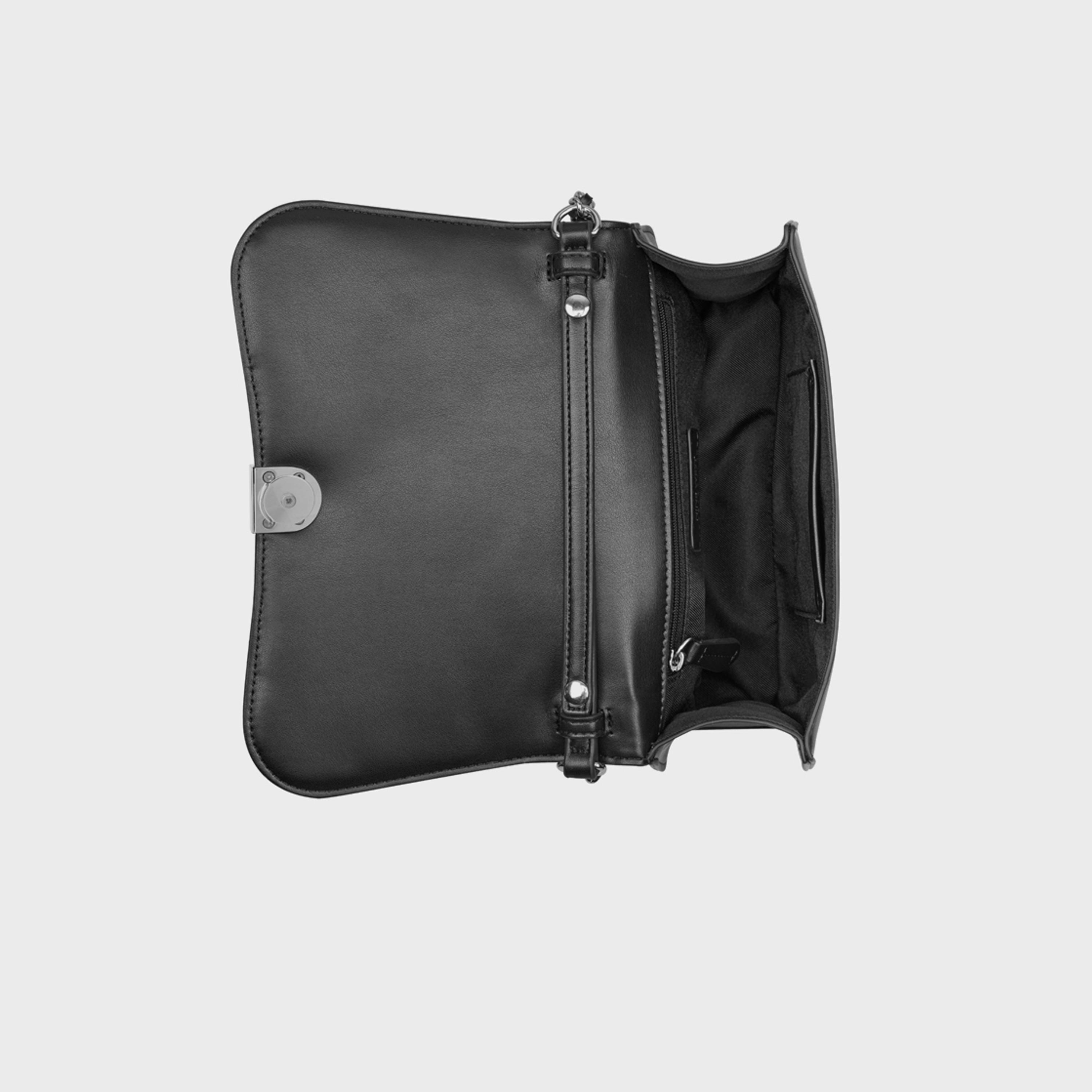 ناين ويست- شنطة كتف سومي مزينة مع قفل بغطاء وحزام سلسلة-women-bagsandwallets-handbags-image-4