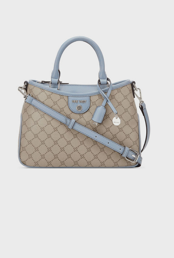 ناين ويست- شنطة يد كيلي بمقبض مزدوج وإغلاق بسحاب وحزام قابل للفصل-women-bagsandwallets-handbags-image-1