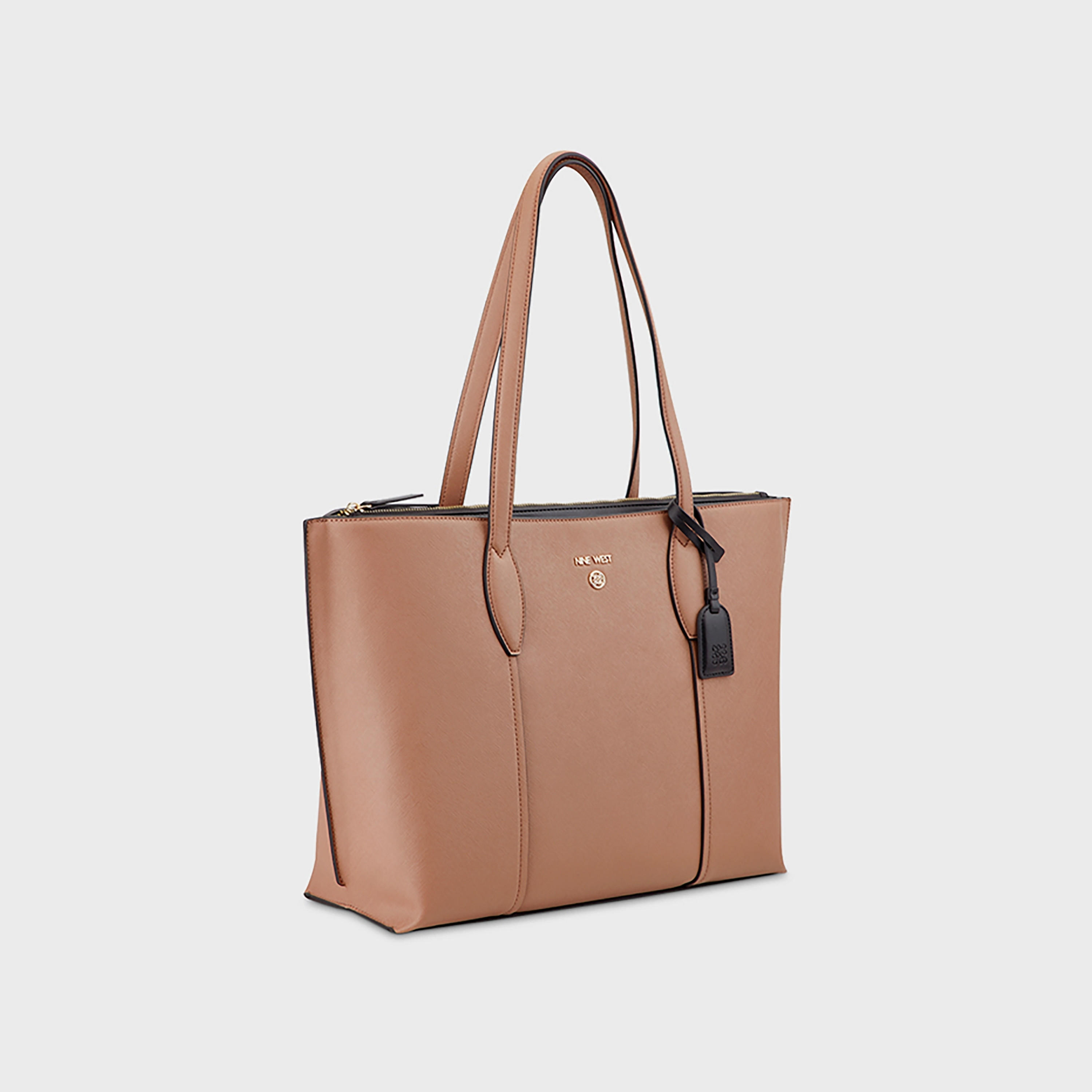 ناين ويست- شنطة يد جرادي بمقبض مزدوج وإغلاق بسحاب-women-bagsandwallets-handbags-image-2