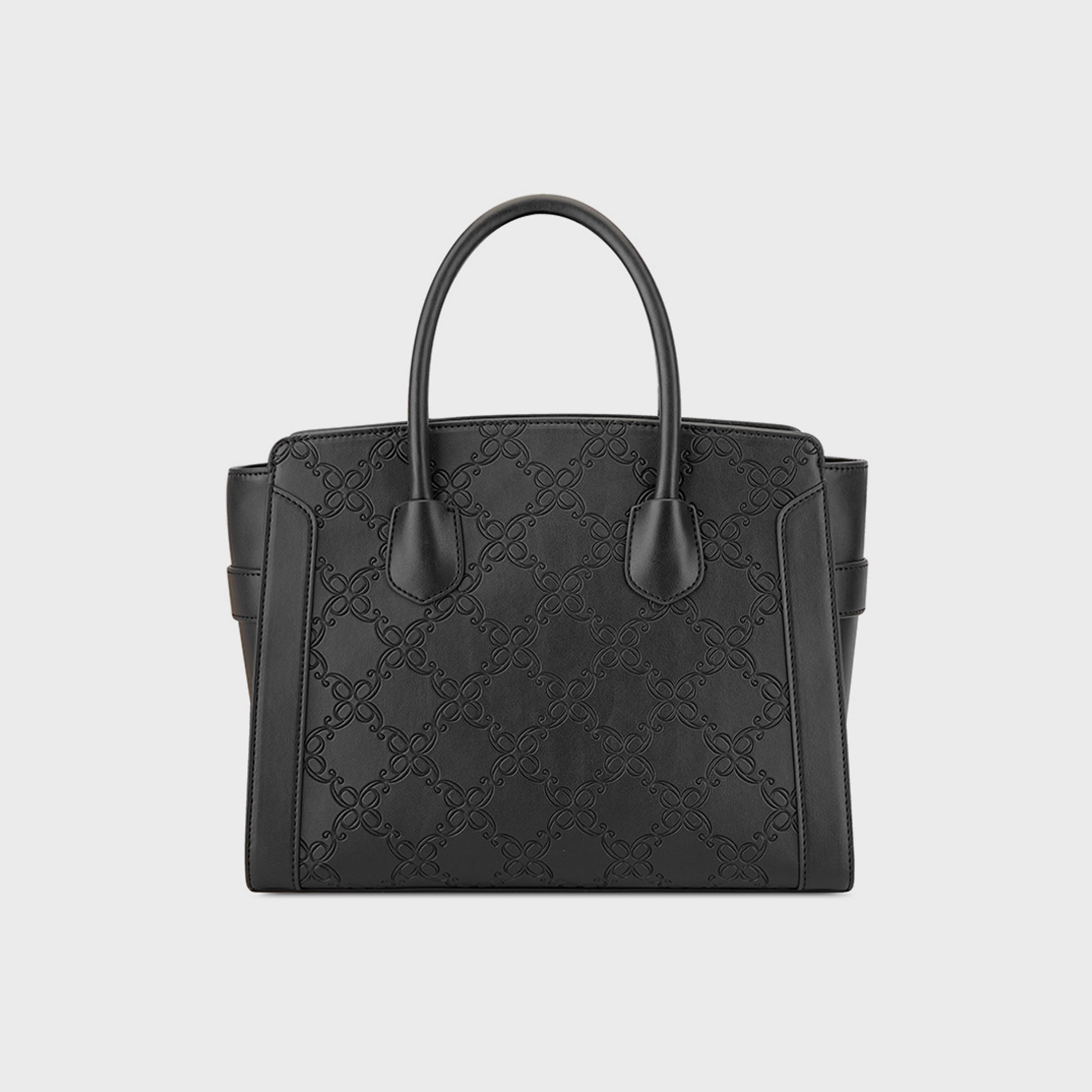 Nine West Margery Monogram Double Handle Satchel Bag with Zipper Closure and Detachable Strap-women-bagsandwallets-handbags-image-4