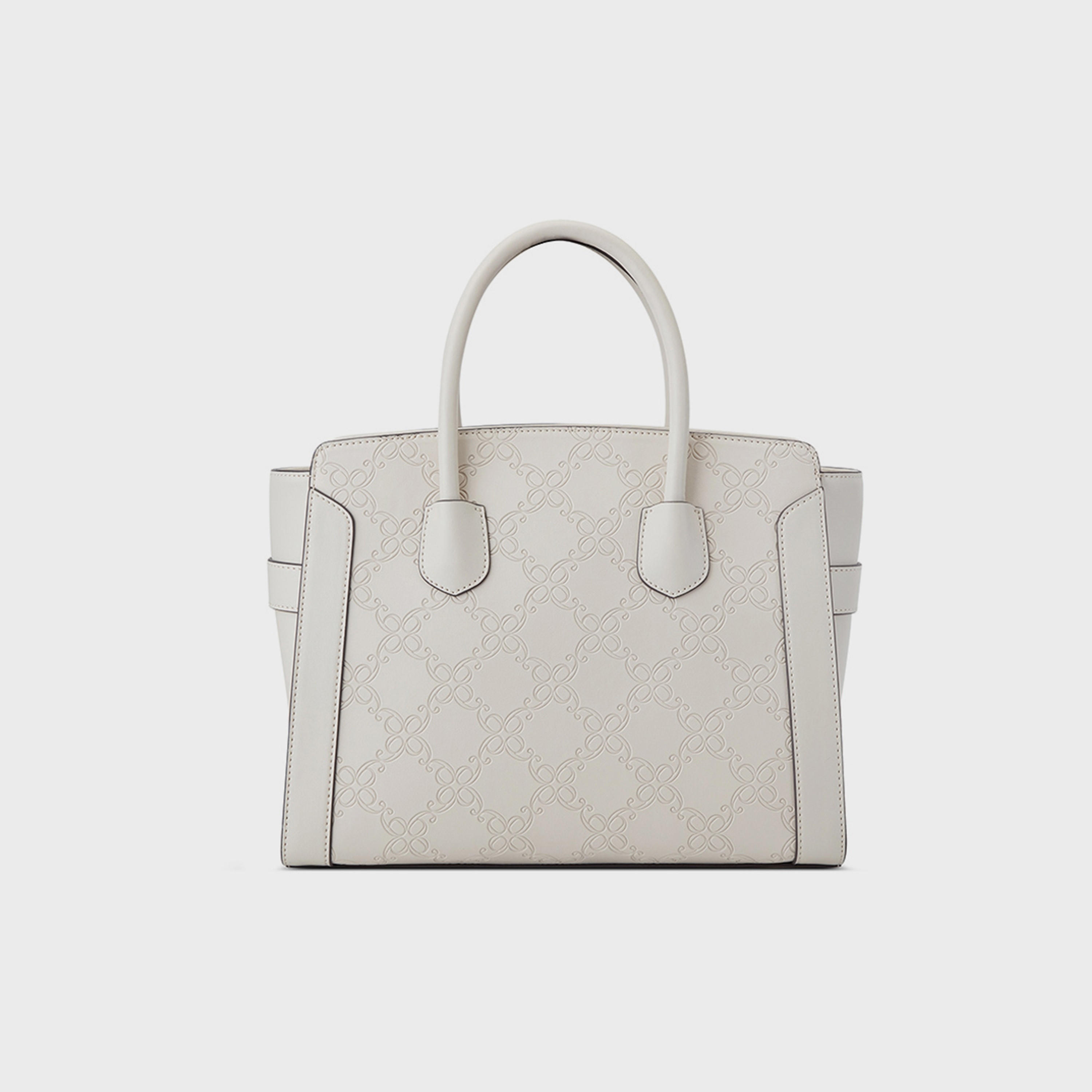Nine West Margery Monogram Double Handle Satchel Bag with Zipper Closure and Detachable Strap-women-bagsandwallets-handbags-image-8