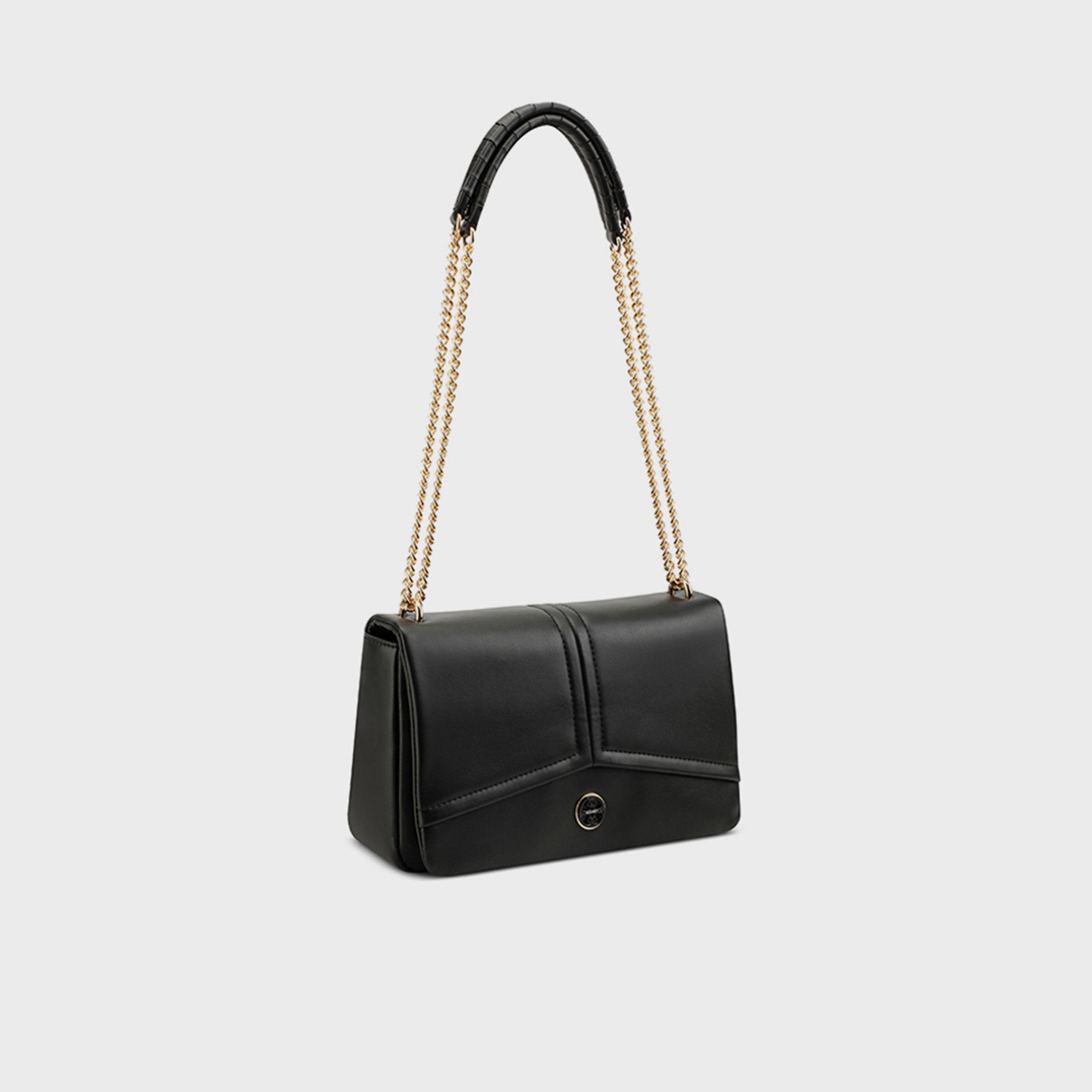 Nine West Erina Plain Crossbody Bag with Flap Closure and Chain Strap-women-bagsandwallets-handbags-image-3