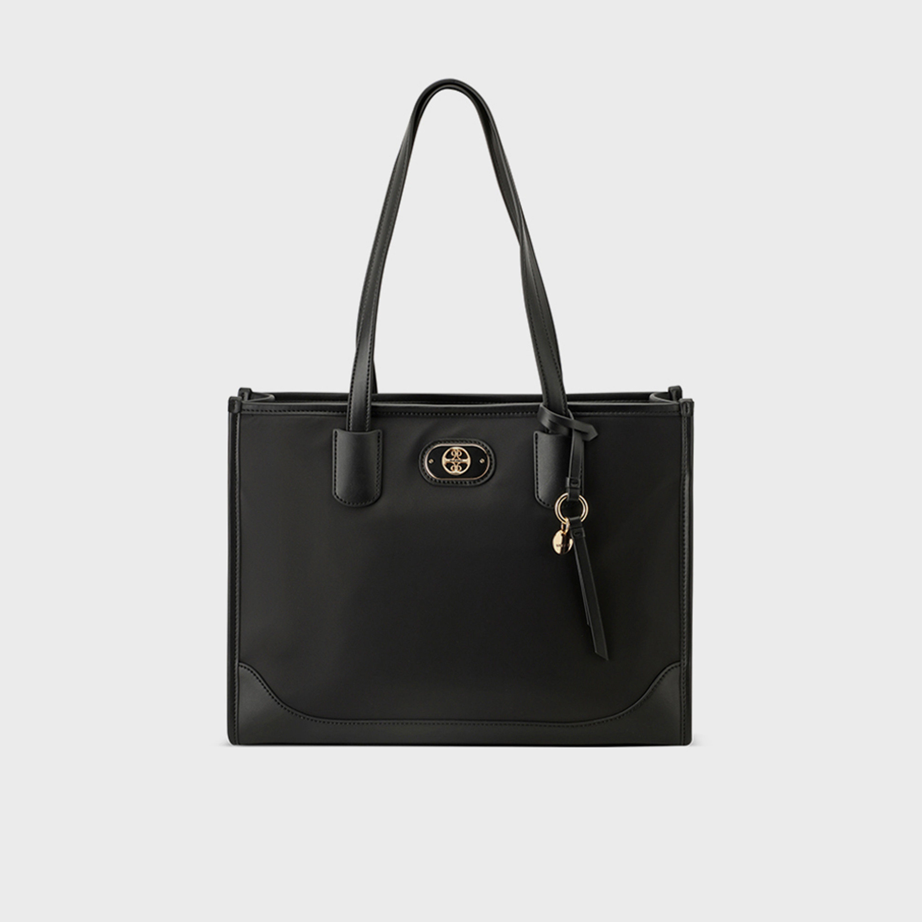 ناين ويست- شنطة إيلي توت بمقبض مزدوج وسحاب للإغلاق-women-bagsandwallets-handbags-image-1