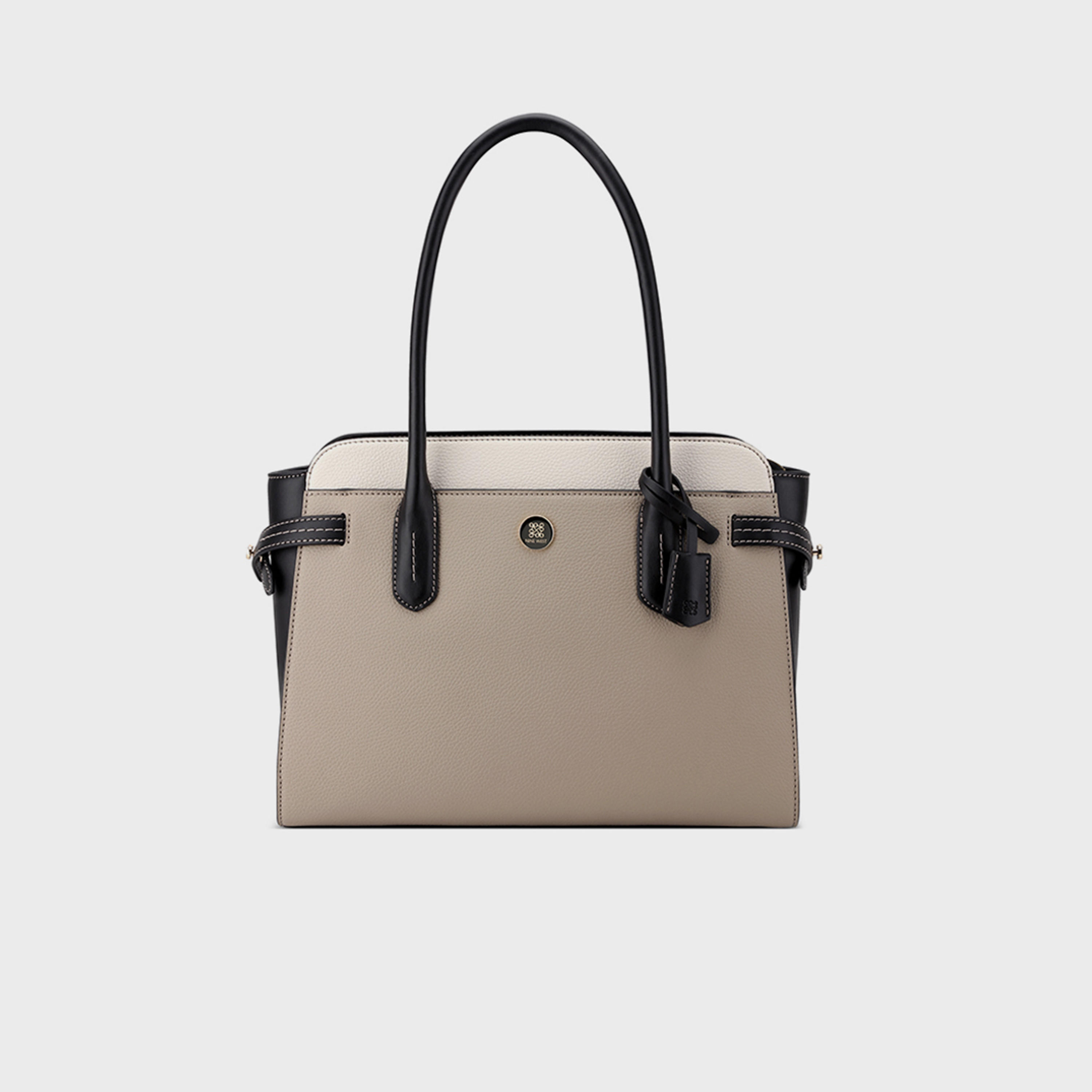 Nine West Nami Plain Double Handle Tote Bag with Zipper Closure-women-bagsandwallets-handbags-image-1