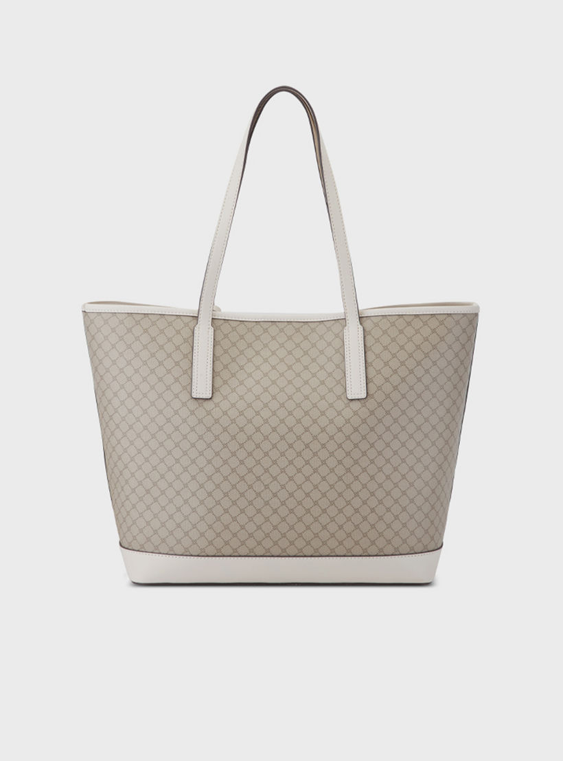 ناين ويست- شنطة توت تيجان مونوغرام بمقبض مزدوج وإغلاق مغناطيسي-women-bagsandwallets-handbags-image-2